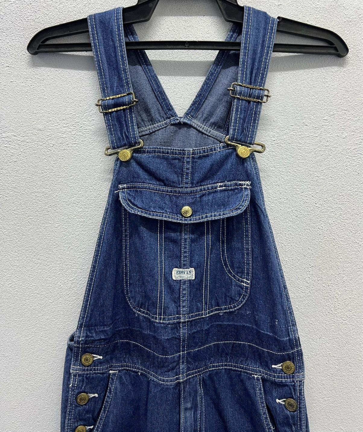 Edwin × Vintage Vintage EDWIN “Over Works Factory” Denim Overalls - Size S Size US 30 / EU 46 - 3 Thumbnail