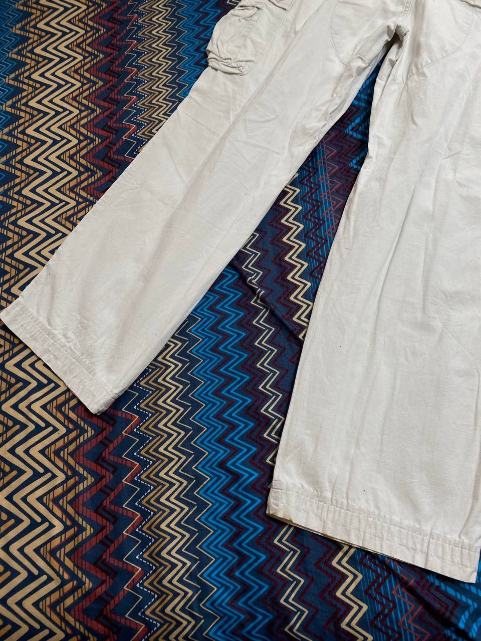 Alpha Industries jeans pants white Y2K Alpha Industries logo vintage Size US 34 / EU 50 - 21 Thumbnail