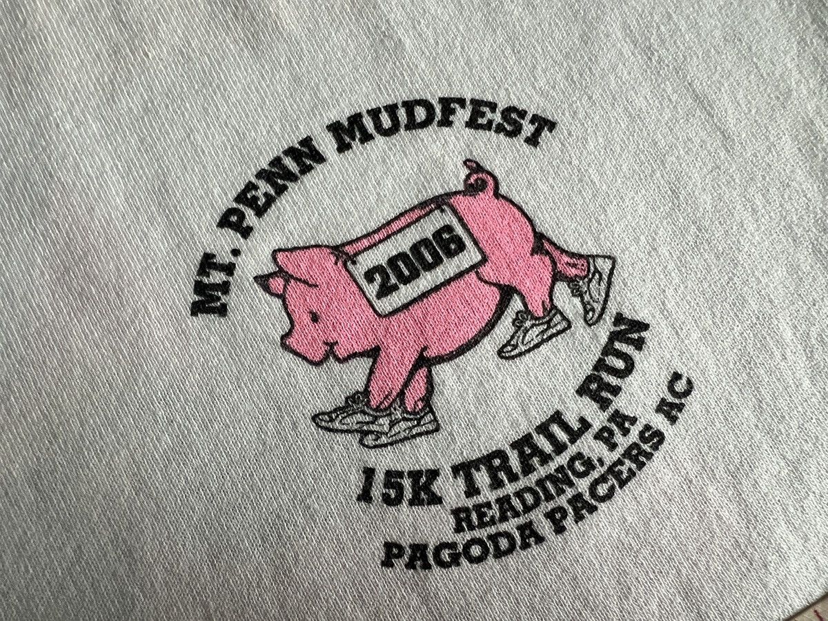 Vintage Vintage : MT.PENN MUDFEST 15k Trail Run Piggy Pagoda Size US M / EU 48-50 / 2 - 7 Thumbnail