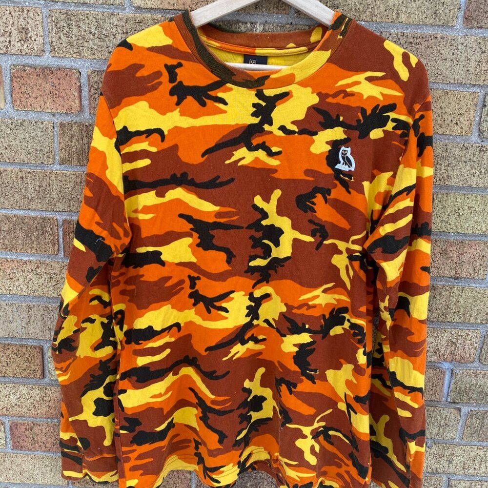 October's Very Own OVO Camo Long Sleeve Shirt Sweater Large Orange Octobers Ve Size US L / EU 52-54 / 3 - 4 Thumbnail