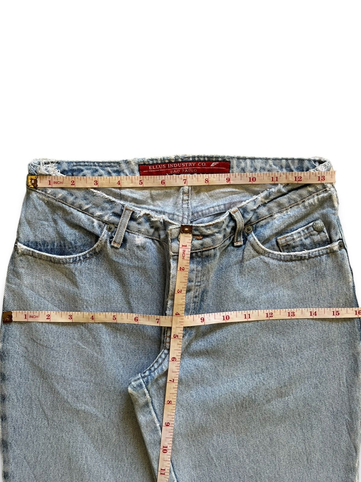 Japanese Brand SALES🔥Vintage Japanese Brand Distressed Flare Jeans Size 27" / US 4 / IT 40 - 10 Thumbnail