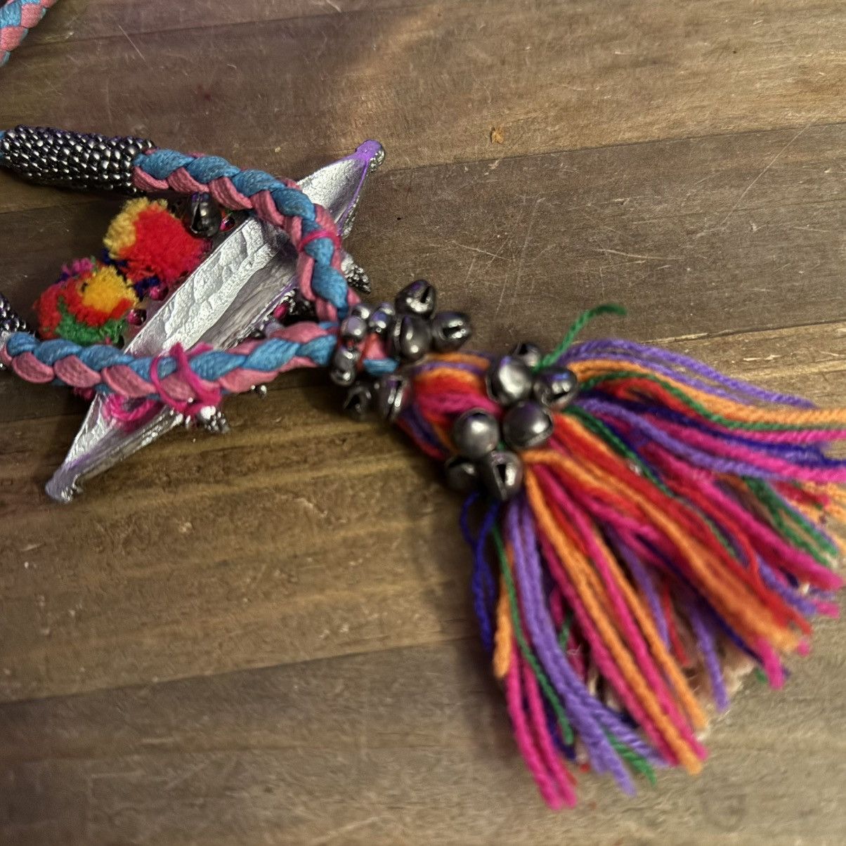 Other Funky Bohemian tribal pom pom tassel necklace Size ONE SIZE - 6 Thumbnail