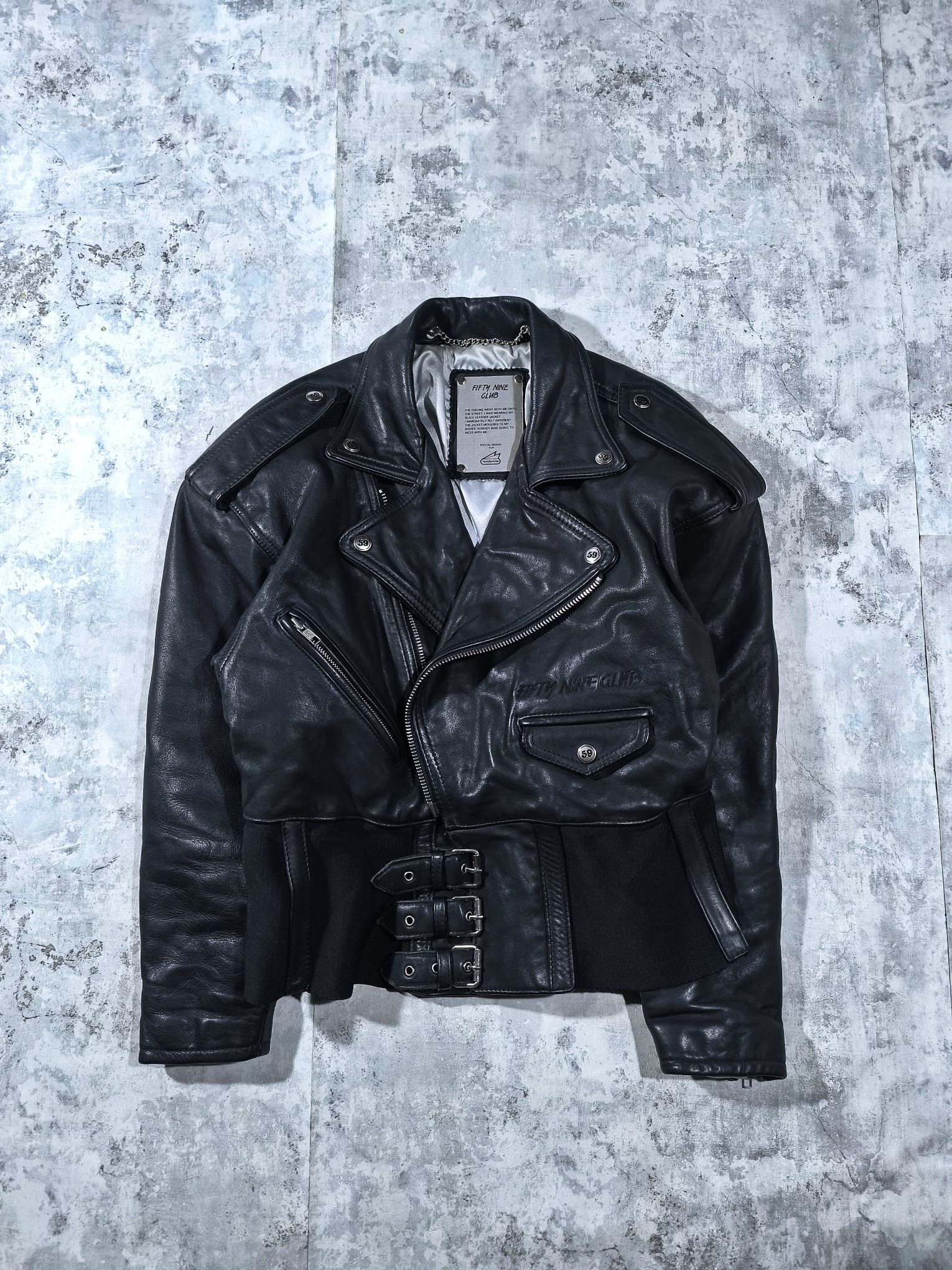 Leather Vintage Fifty Nine Club Women's Fitted Leather Jacket Size S / US 4 / IT 40 - 2 Thumbnail