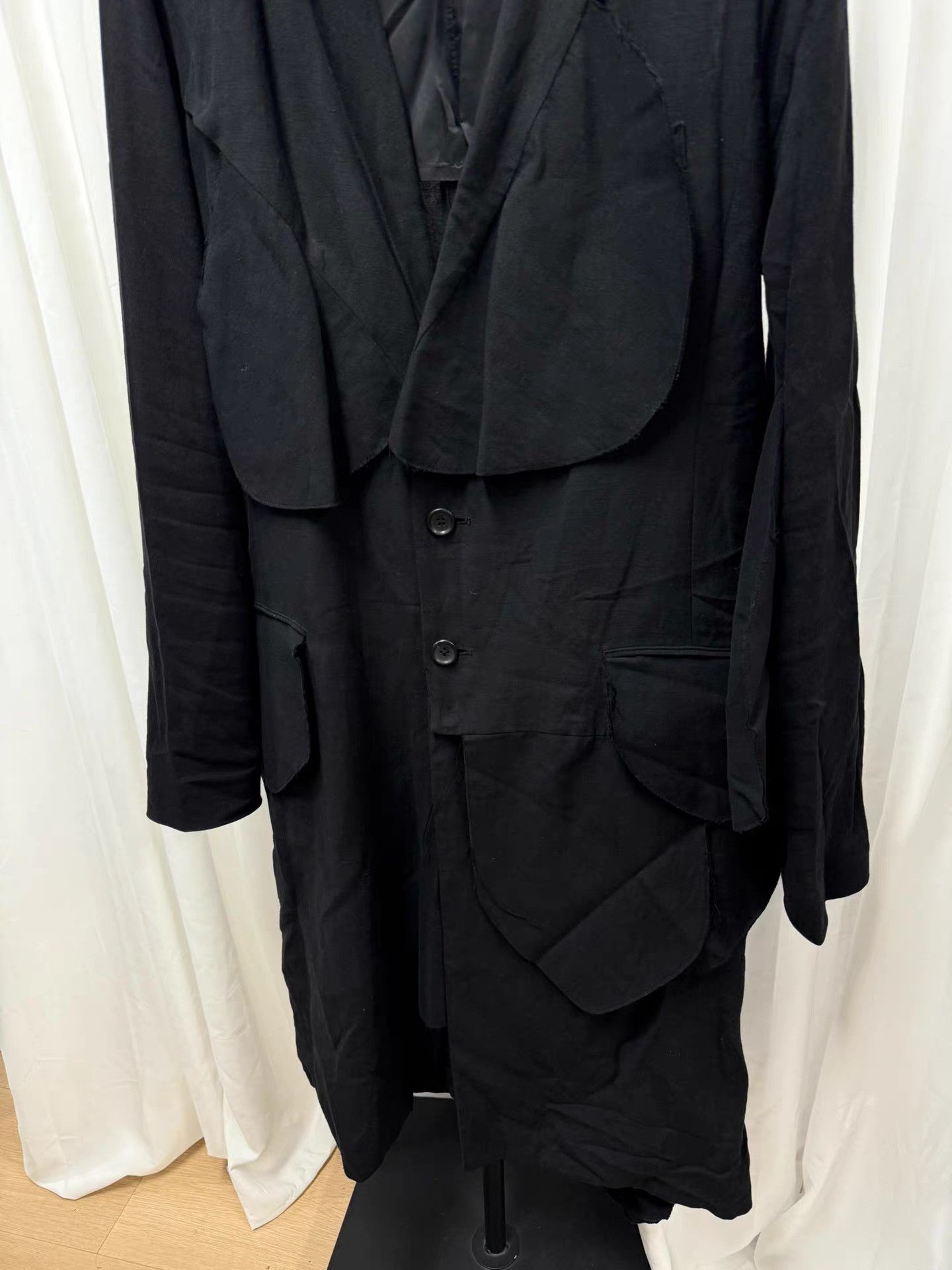 Yohji Yamamoto Yohji Yamamoto Circular Patchwork Linen Coat K20 Size US XL / EU 56 / 4 - 3 Thumbnail