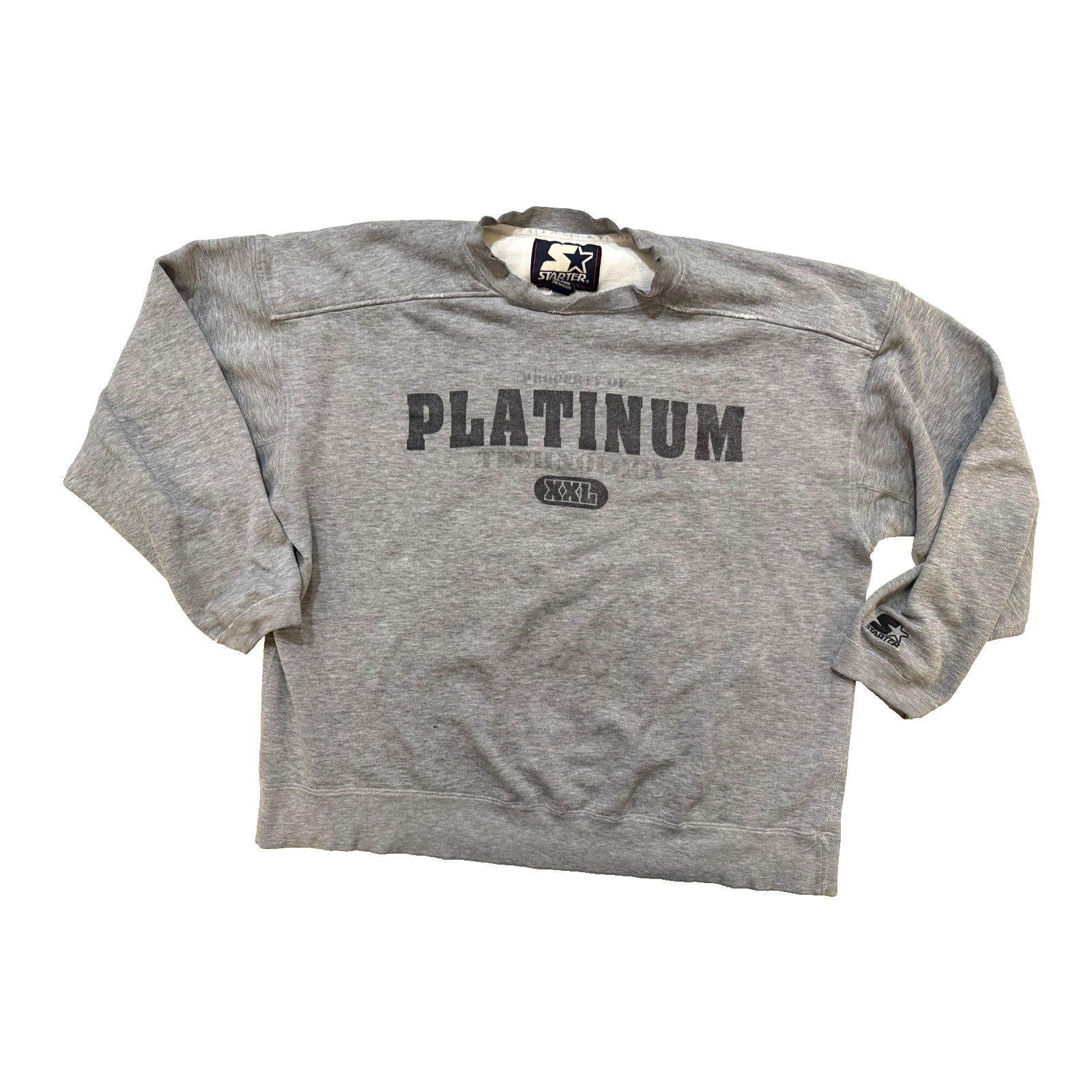 Starter Vintage 90s Starter Sweatshirt Mens 2XL Platinum Thrasher Size US XXL / EU 58 / 5 - 1 Thumbnail
