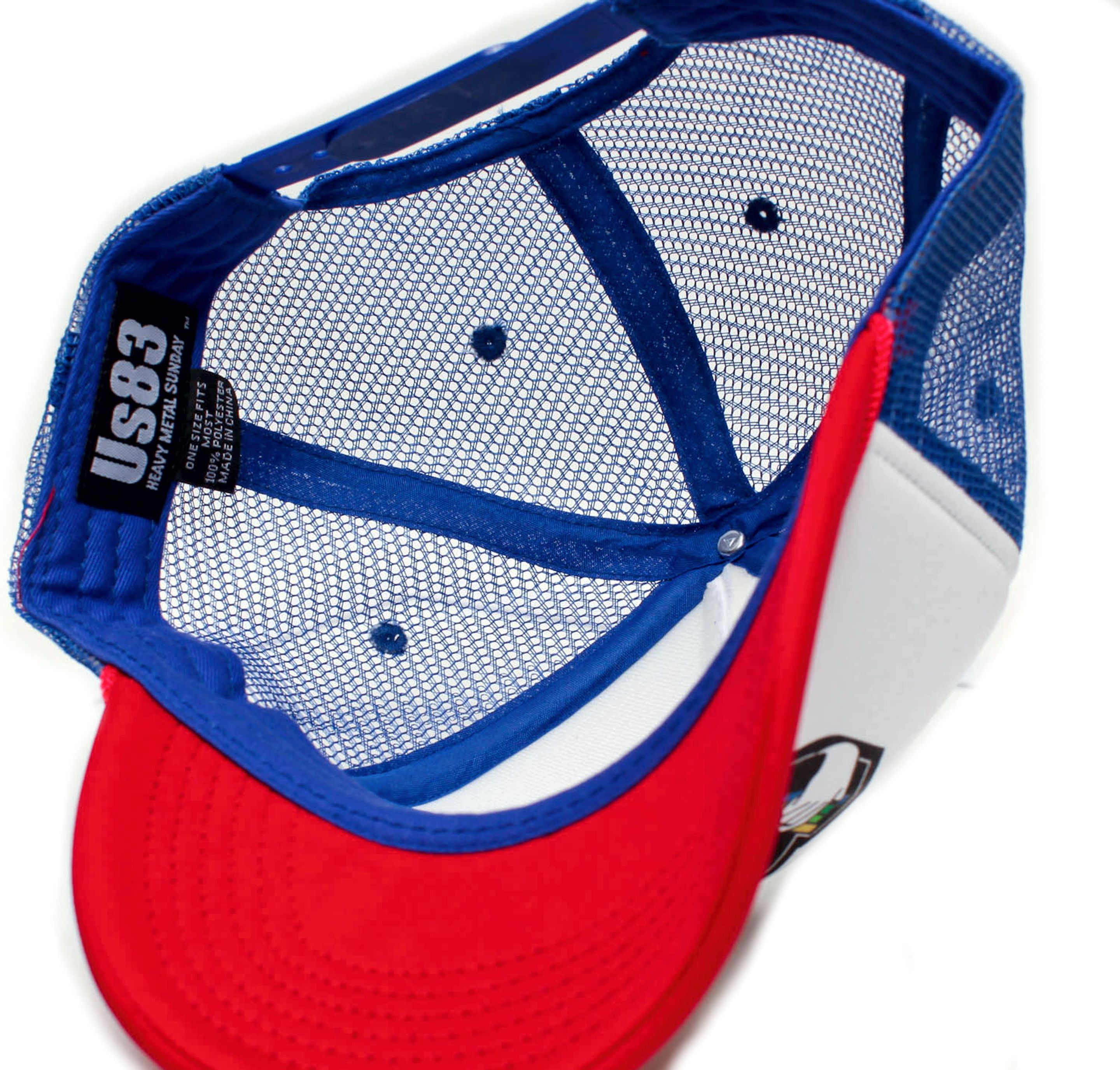 Other US 83 Festival Heavy Metal Sunday Hat Trucker Royal/Red Size ONE SIZE - 3 Thumbnail