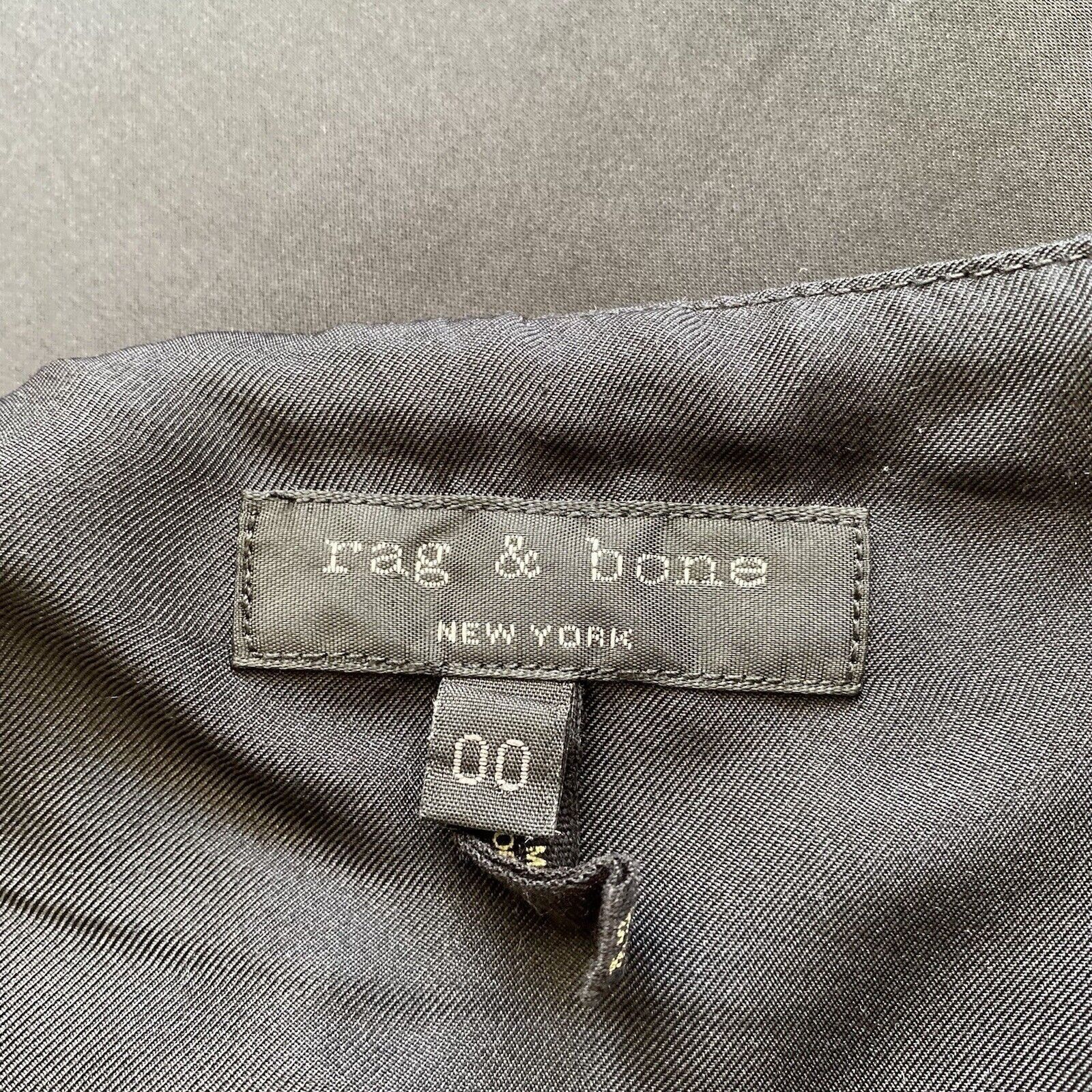 Rag & Bone Rag & Bone Womens Top Black Satin Sleeveless Blouse Two Tone Size XS / US 0-2 / IT 36-38 - 9 Thumbnail