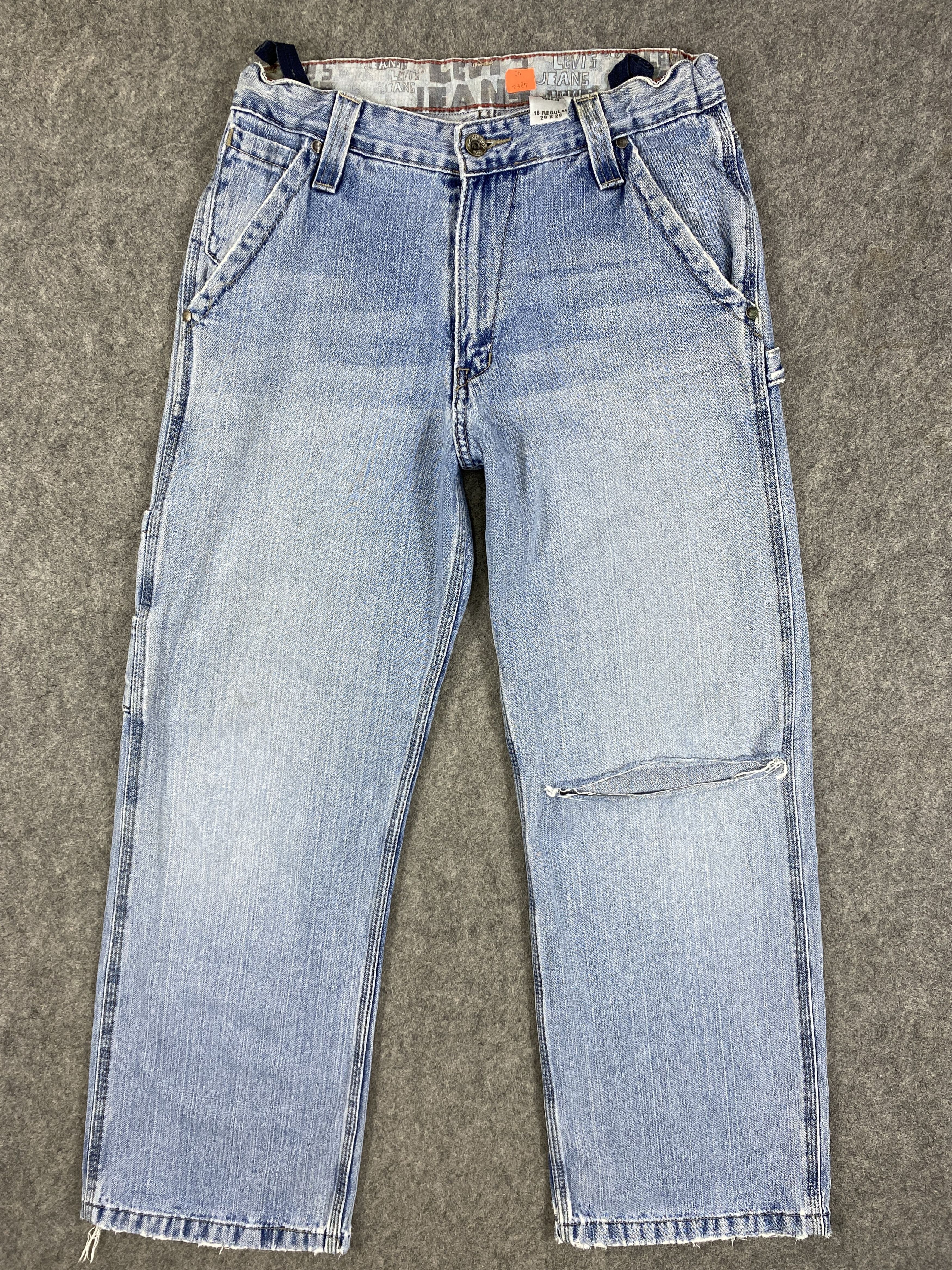 image of Distressed Denim x Hype Blue Wash Vintage Levi's Jeans 28X27.5 Denim -Jn2385, Men's