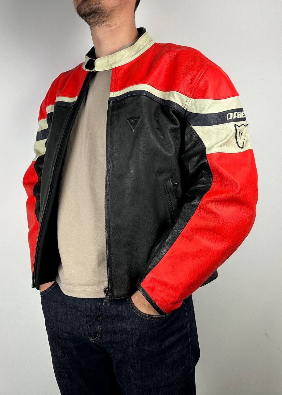 Dainese Racing 4 Lady Leather Jacket Black/Fluo-Red | 50% SALE!