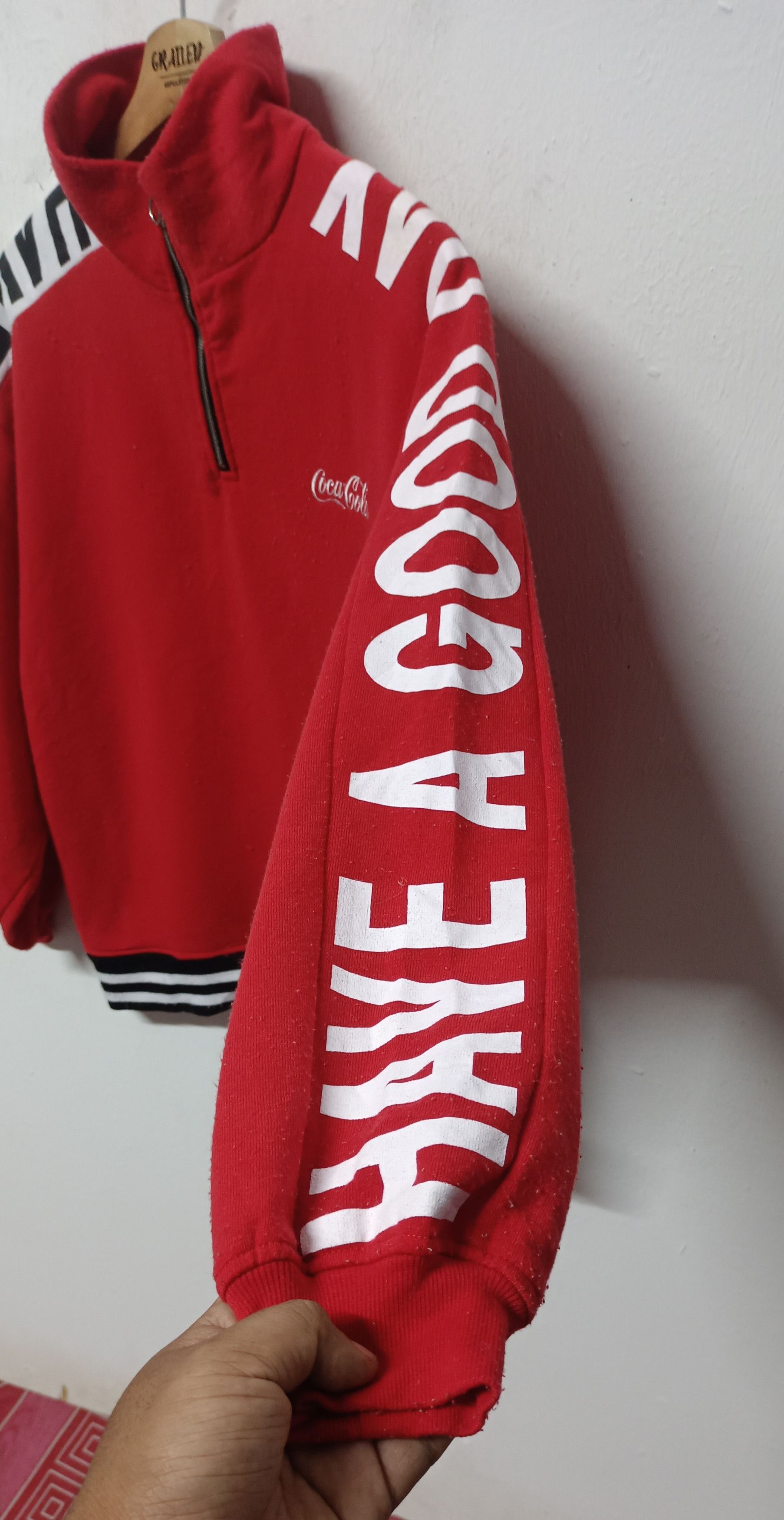 Coca Cola Coca Cola " Have A Good Day" Half Zipper Jacket Size US L / EU 52-54 / 3 - 7 Thumbnail