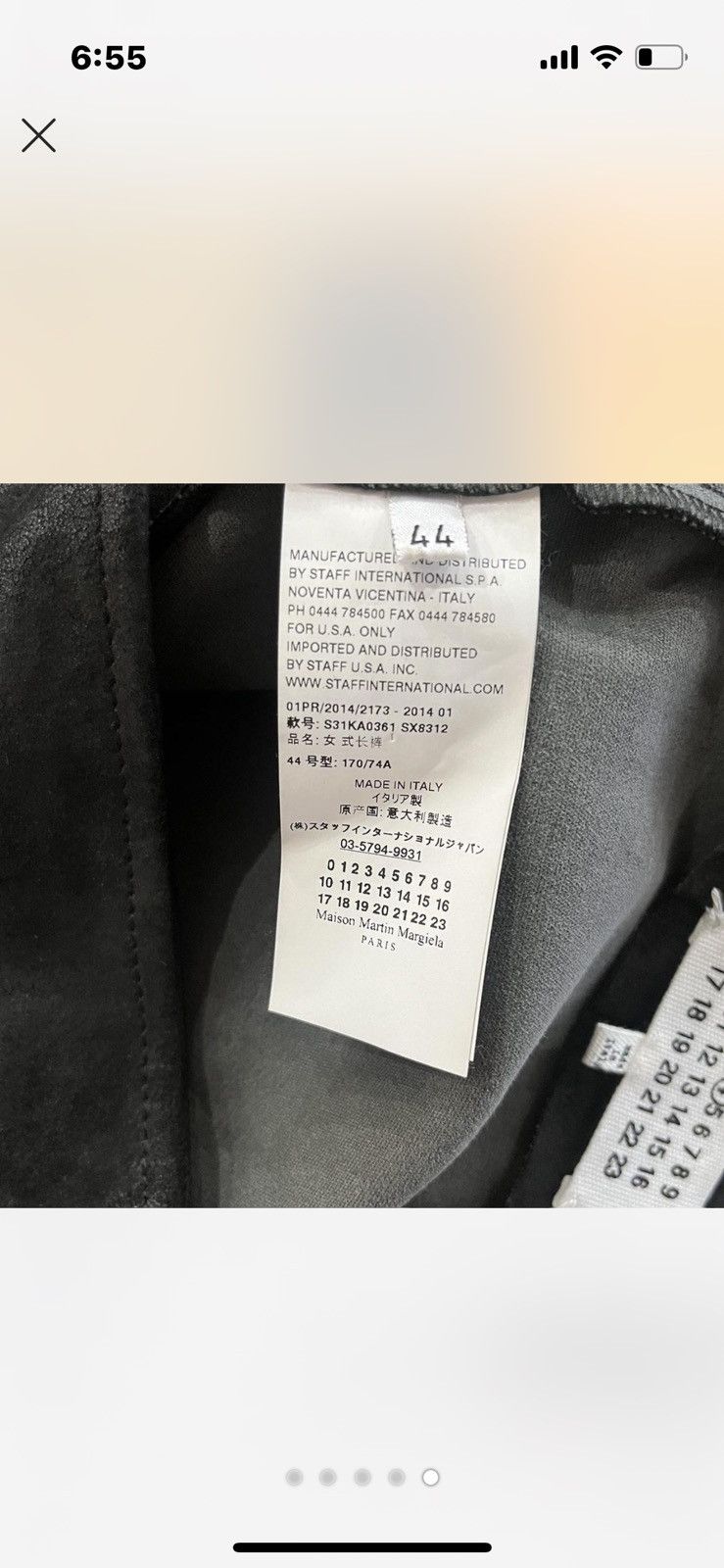 Maison Margiela Lamb leather leggings. Size 27" / US 4 / IT 40 - 5 Thumbnail