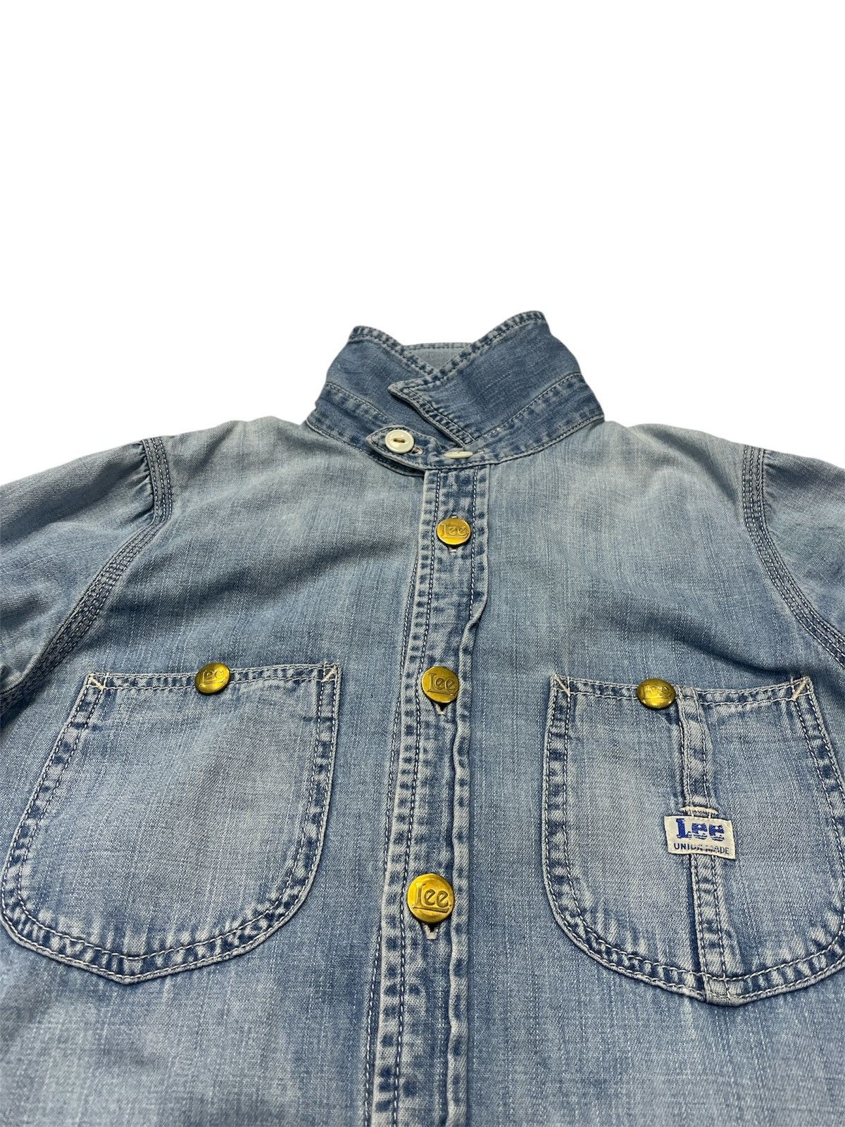 Lee × Vintage Lee Women Vintage Denim Faded Worker Jacket Size S / US 4 / IT 40 - 5 Thumbnail