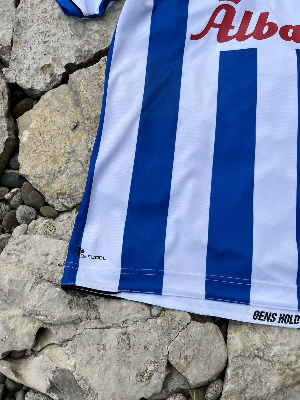 Hummel Hummel soccer jersey Odense 2018 Denmark striped tee Albani Size US L / EU 52-54 / 3 - 10 Thumbnail