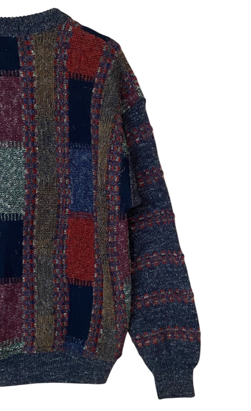 Vintage Vintage Brand Euro Express Patchwork Fleece 1990s Size US L / EU 52-54 / 3 - 6 Thumbnail