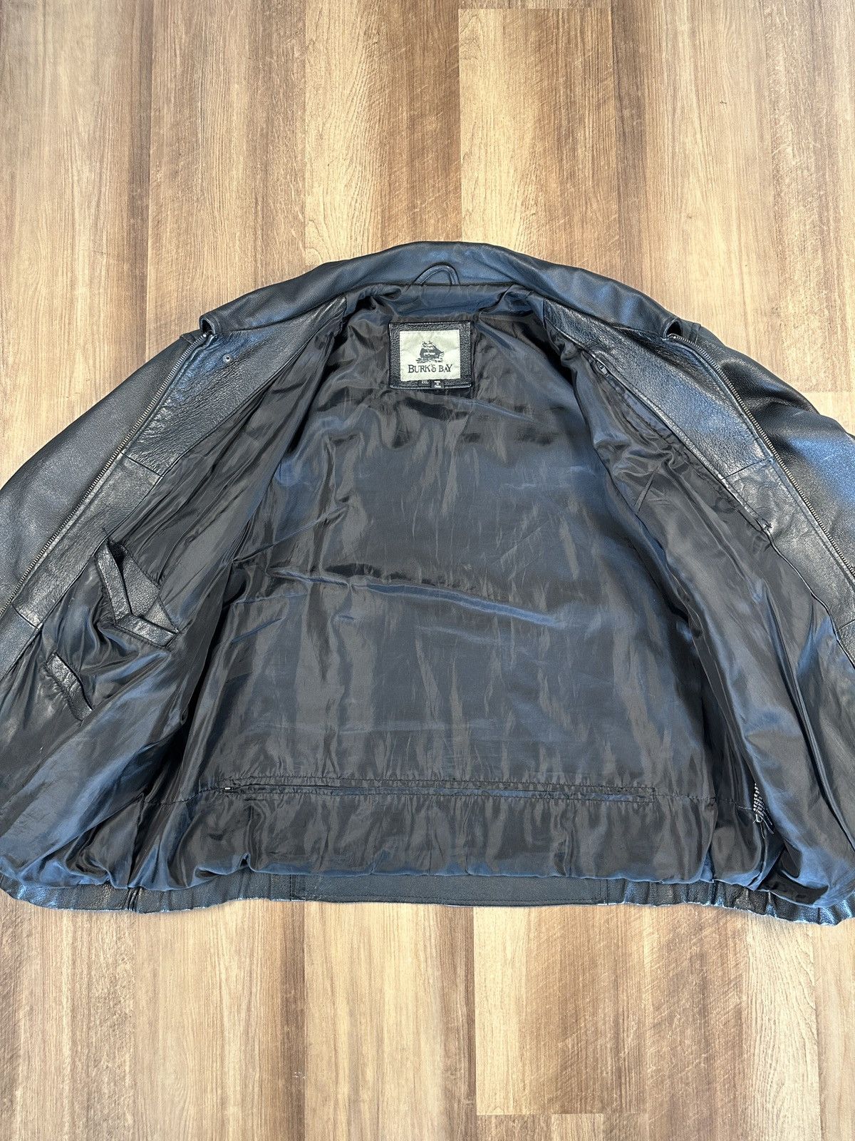 Vintage Burk’s Bay Genuine Leather Napa Jacket Motorcycle Jacket XXL Size US XXL / EU 58 / 5 - 5 Thumbnail