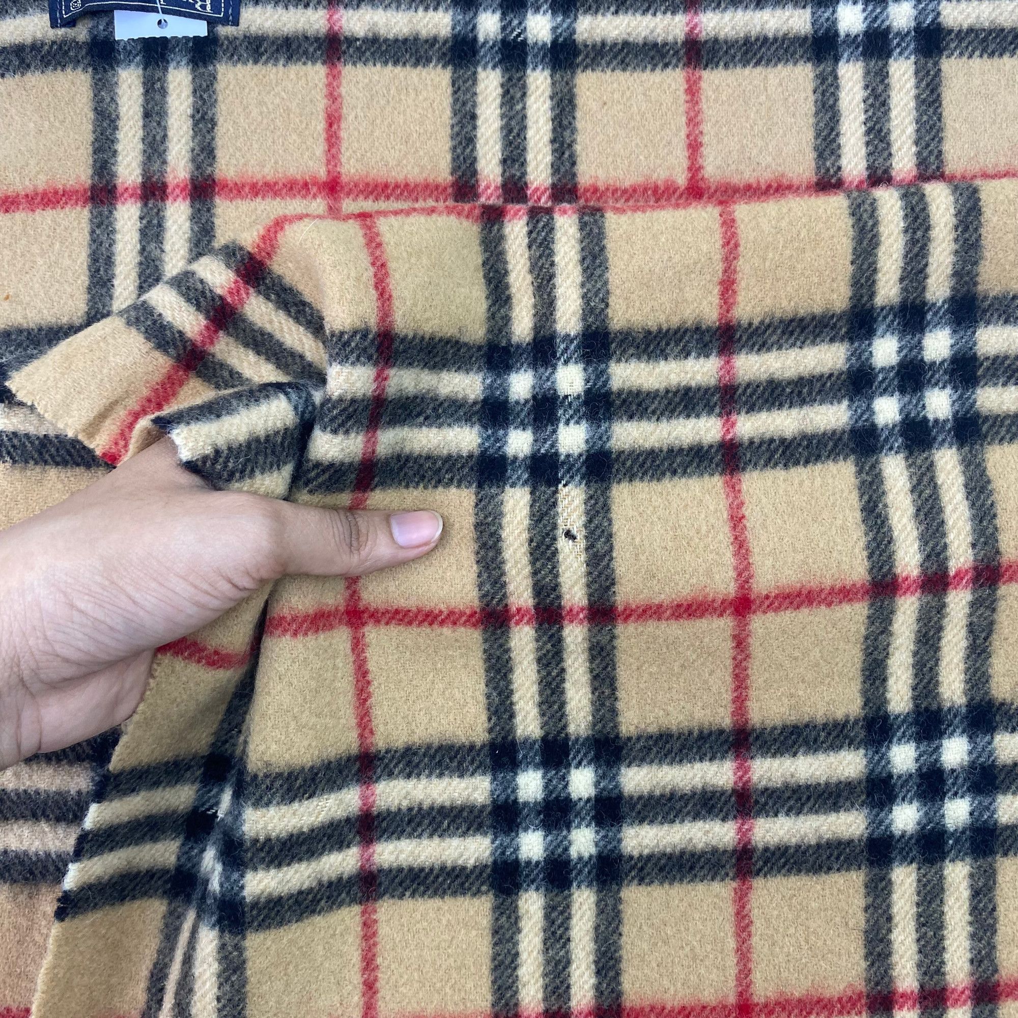 Burberry Vintage Burberry Scarf Muffler Wool Nova Check Neck Scarves Size ONE SIZE - 6 Thumbnail