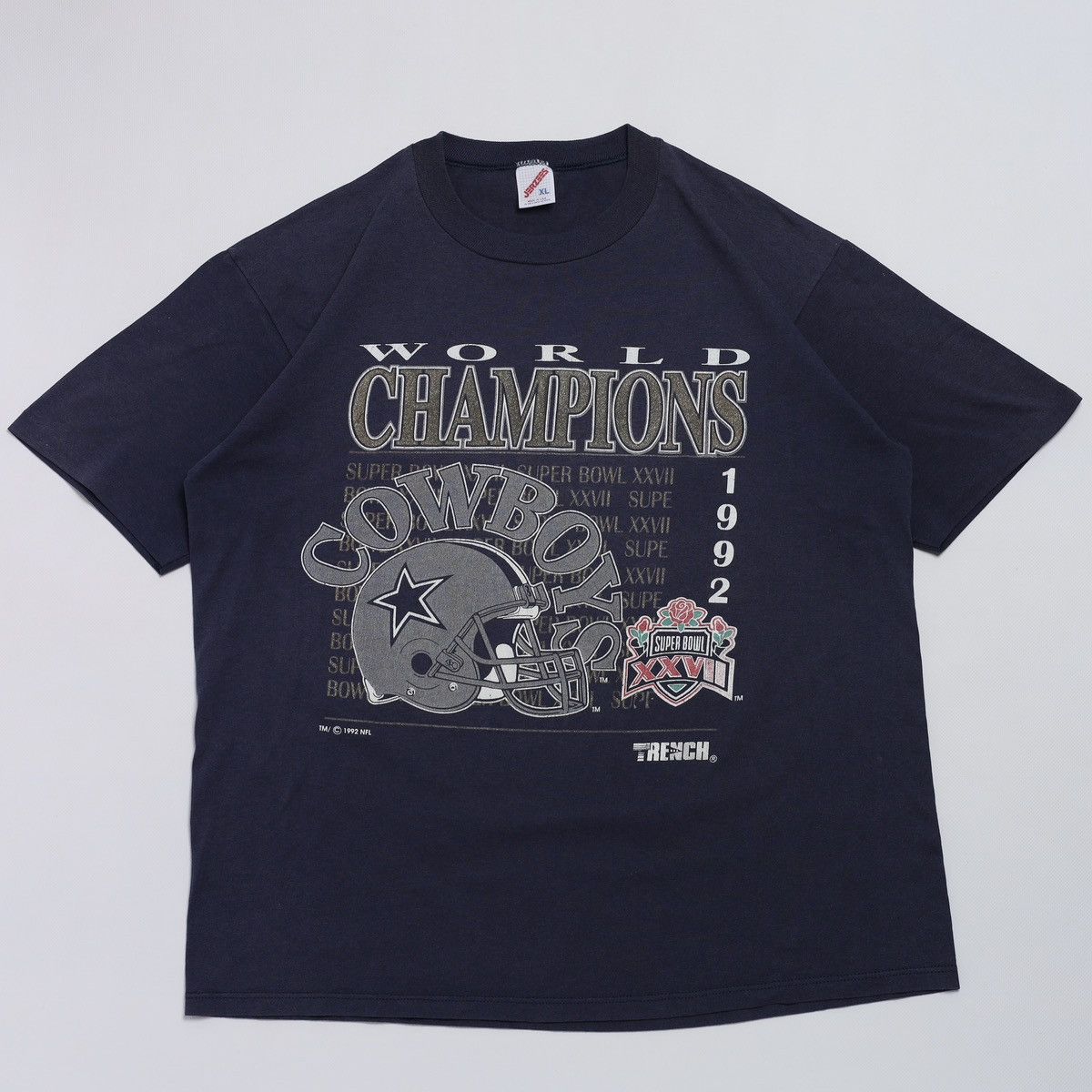 NFL 1992 Cowboys Super Bowl Champions Vintage Tee NFL Faded Size US XL / EU 56 / 4 - 1 Thumbnail