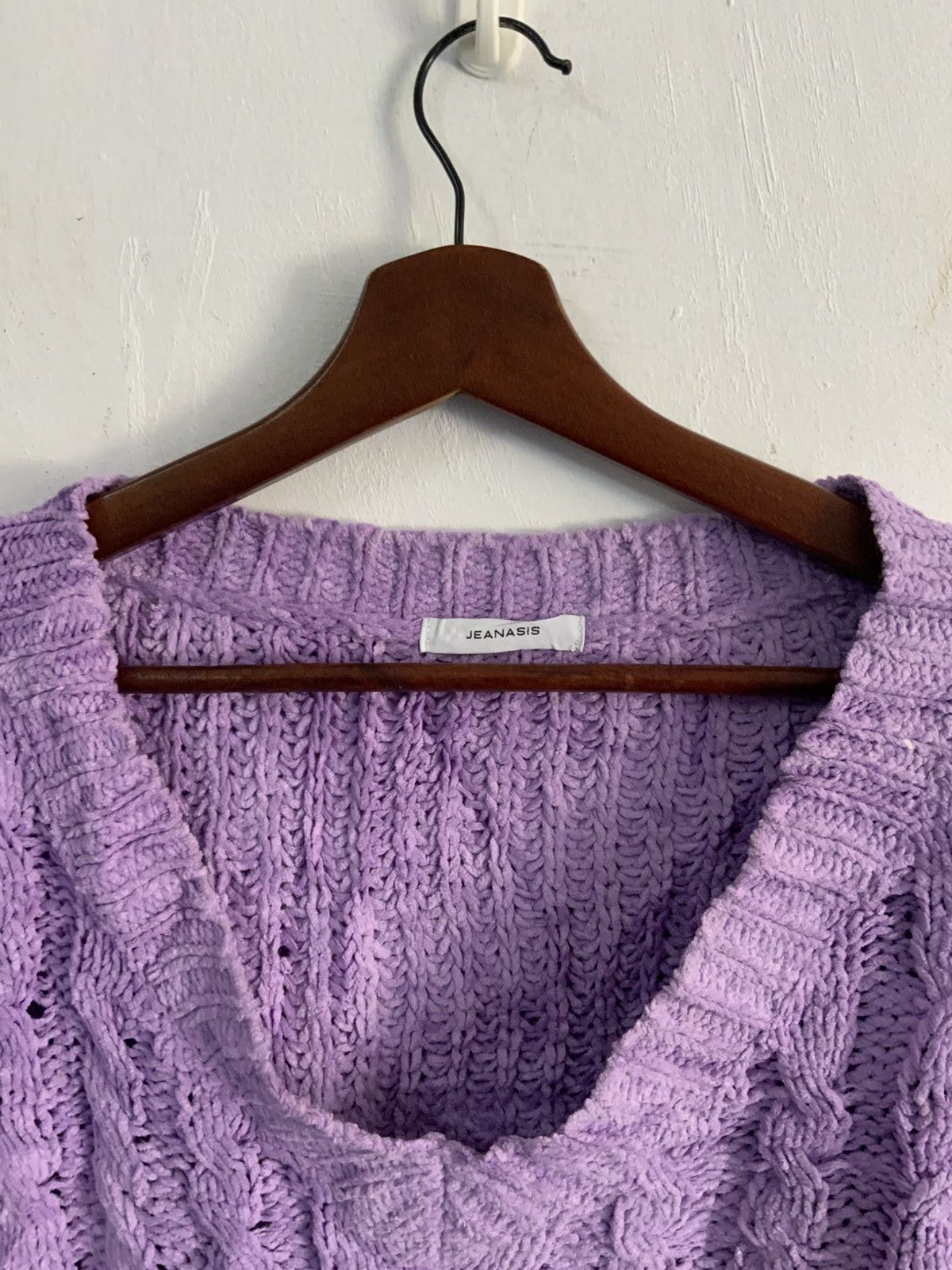 Japanese Brand Jeansis Handknit Pink Knitwear Size US L / EU 52-54 / 3 - 5 Thumbnail
