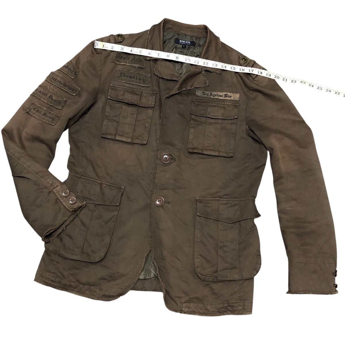 In The Attic × Japanese Brand In The Attic Punk Jacket Japanese Brand Size 38L - 3 Thumbnail