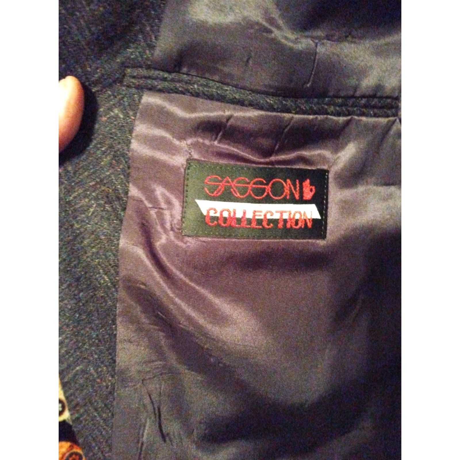 Vintage VINTAGE SASSOON COLLECTION 100% WOOL BLAZER NEW MADE IN USA Blazer Men's Size 40 Blue Size 40R - 3 Thumbnail