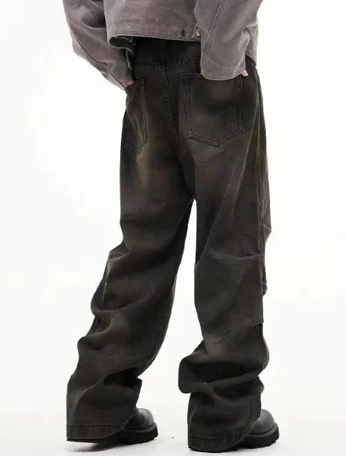 Japanese Brand Rumi American retro high street distressed casual jeans Size US 32 / EU 48 - 7 Thumbnail