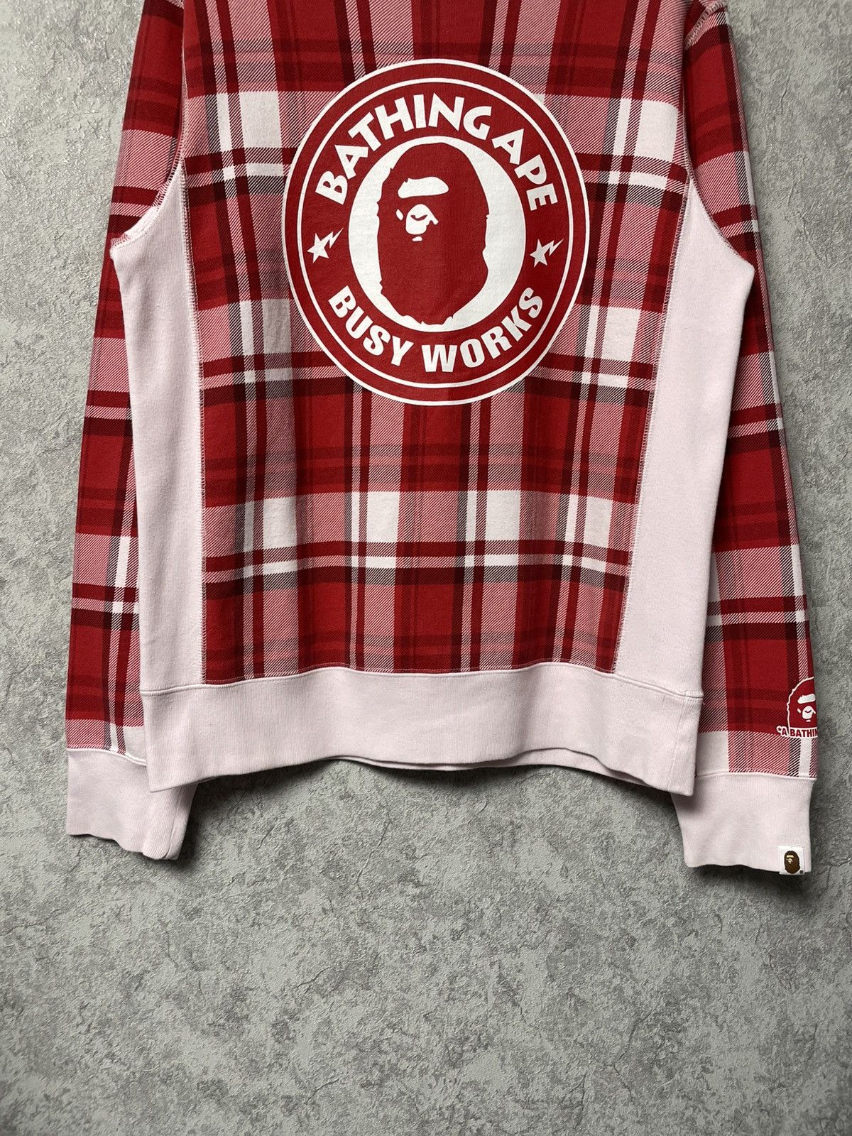 Bape Bape Check Gift Busy Works Sweatshirt Crewneck A Bathing Ape Size US M / EU 48-50 / 2 - 3 Thumbnail