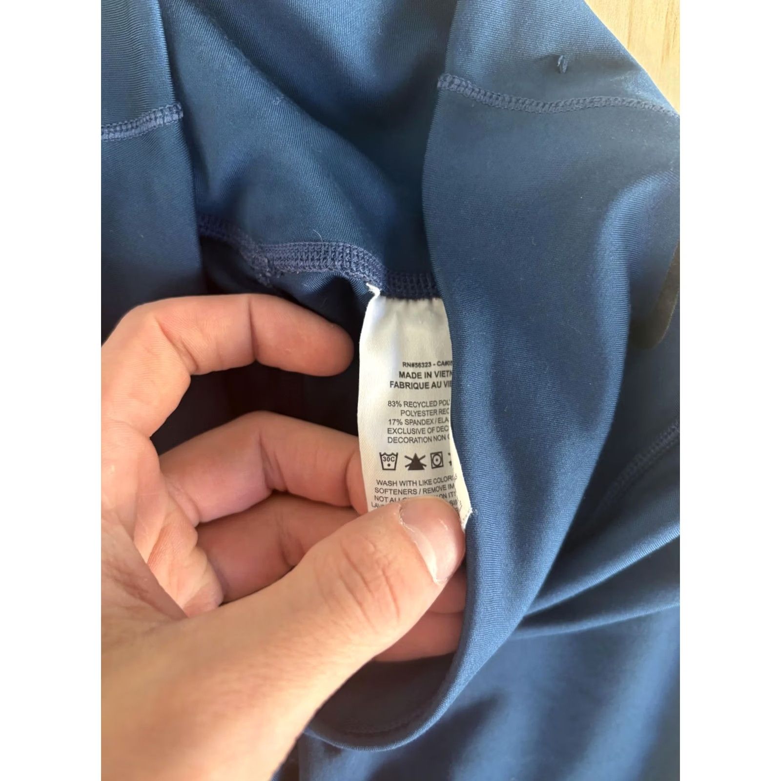 Nike Nike Leggings Womens Small Blue Side Stripe Ankle Yoga Running Athletic Gym Size 28" / US 6 / IT 42 - 2 Thumbnail