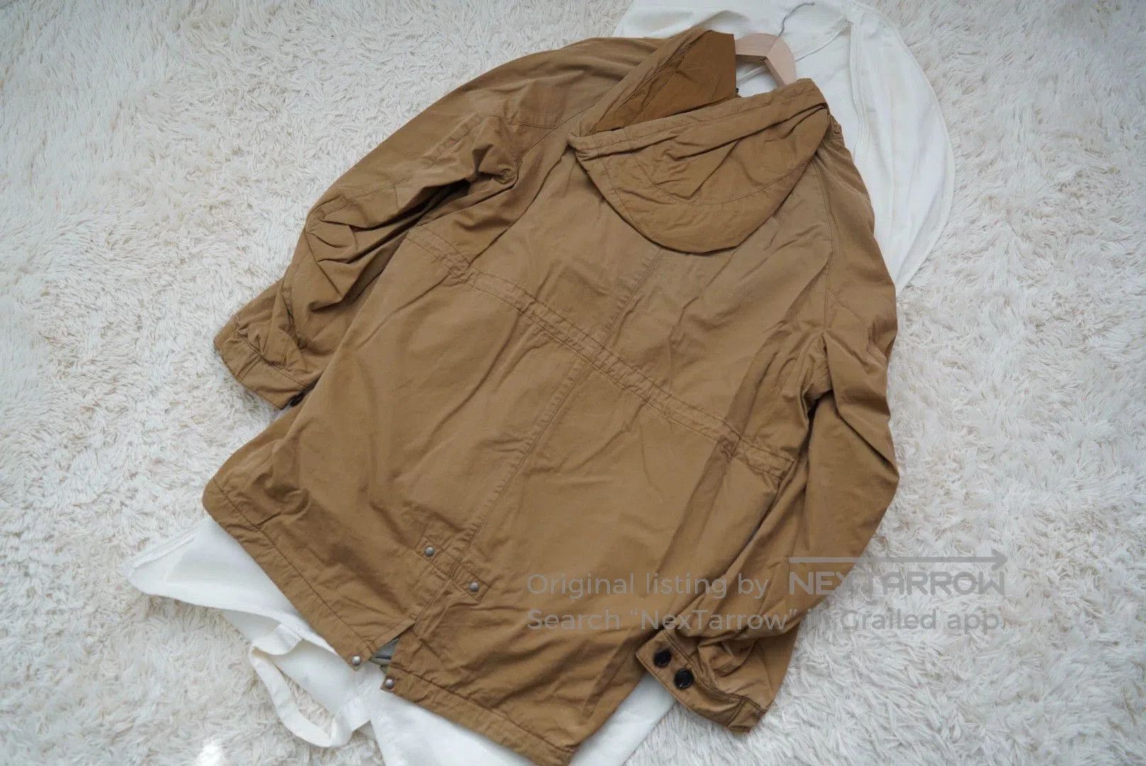 Visvim Brown Hooded Light Jacket with Drawstrings - Size M. Size US M / EU 48-50 / 2 - 3 Thumbnail