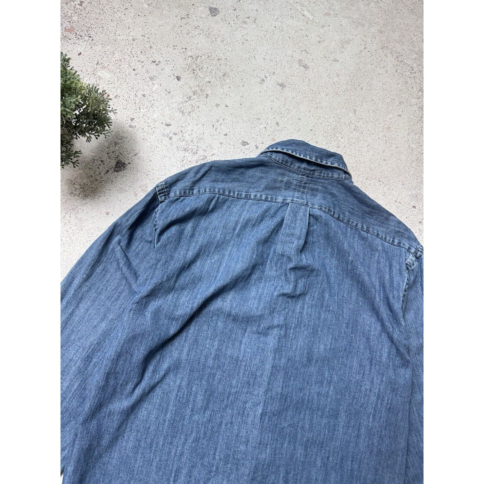 Polo Ralph Lauren Polo Ralph Lauren Denim Long Sleeve Button Up Shirt Size XL Size US XL / EU 56 / 4 - 15 Thumbnail
