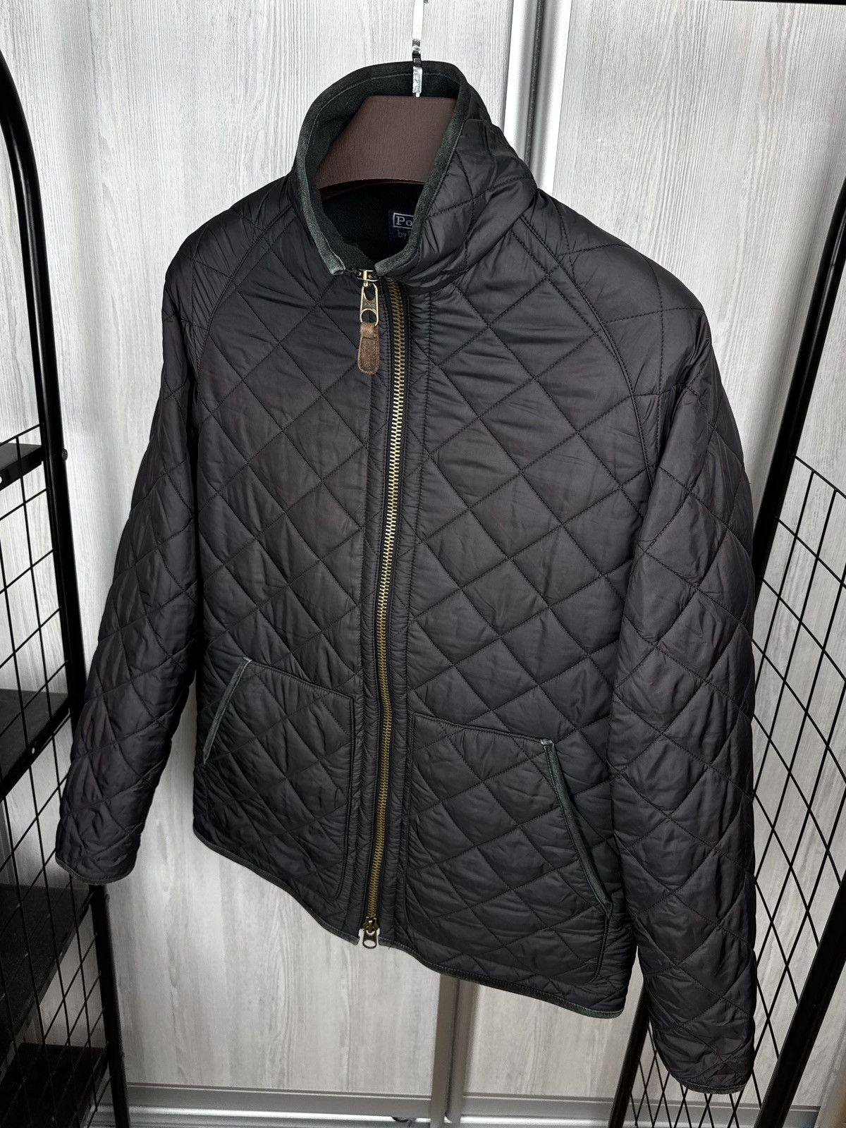 Polo Ralph Lauren Polo Ralph Lauren Jacket Quilted Trim Leather fleece lined Size US M / EU 48-50 / 2 - 1 Thumbnail