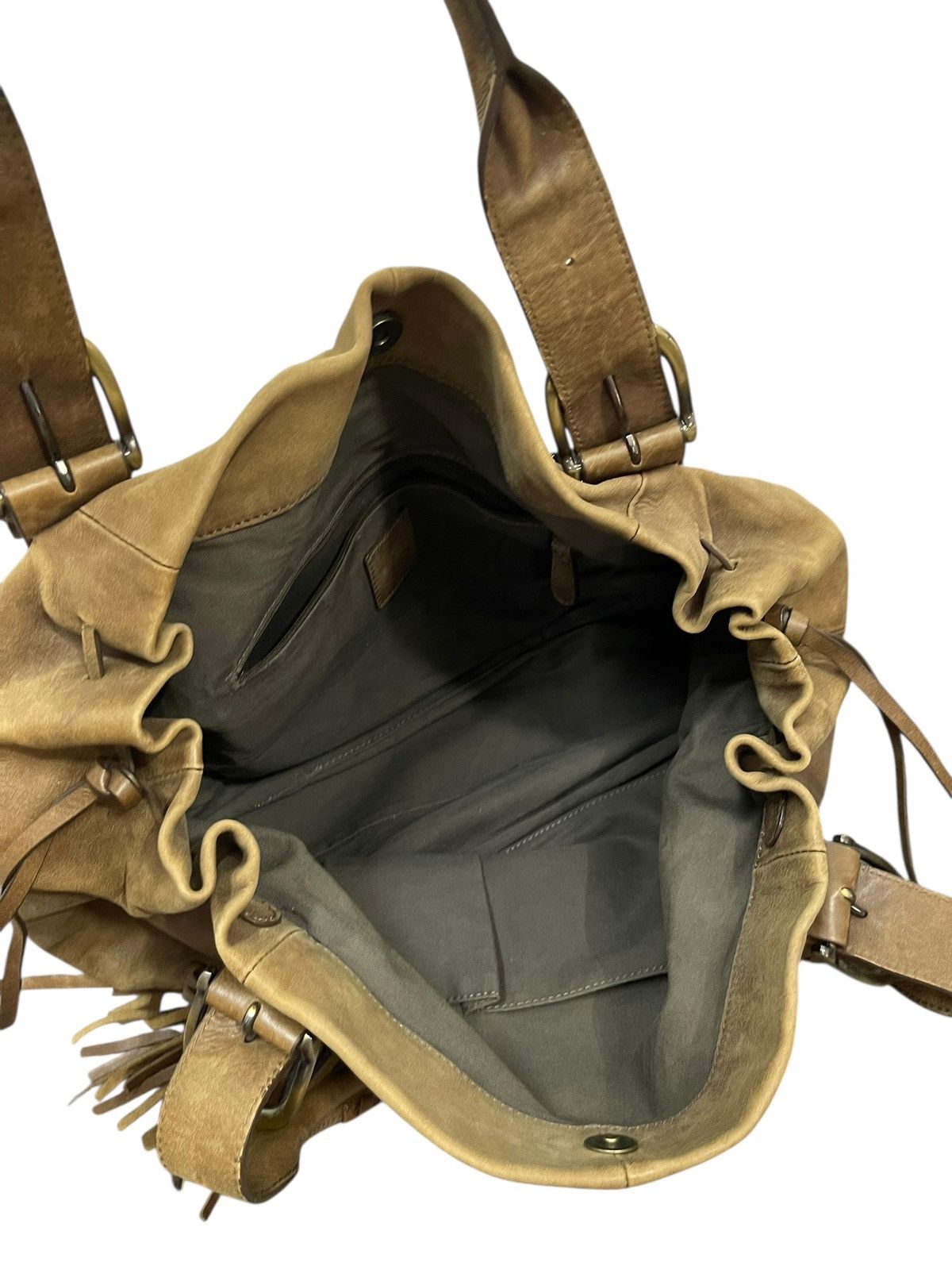 Leather Real Leather Patina Sazaby Japan Tote Shoulder Bag 9🟩 Size ONE SIZE - 20 Thumbnail