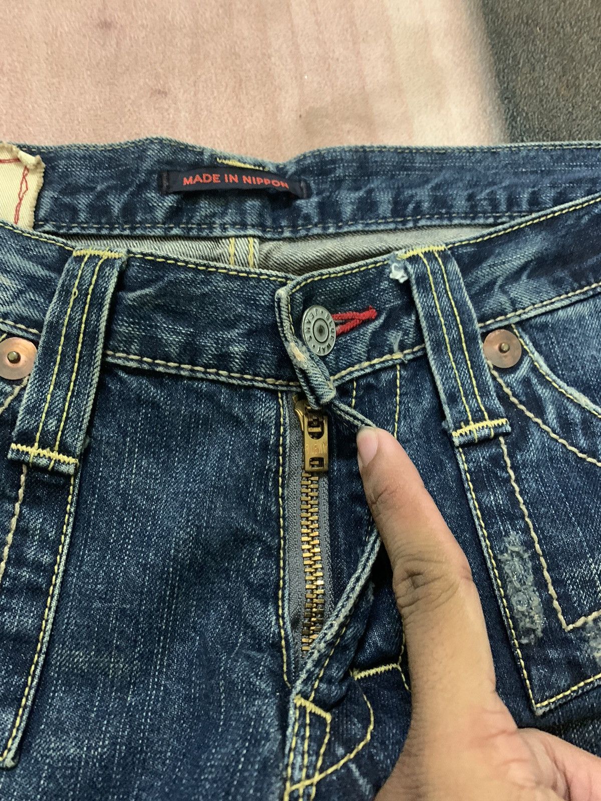 If Six Was Nine FLARE 🇯🇵JAPAN FINEST BLUE WAY DENIM Size US 33 - 10 Thumbnail