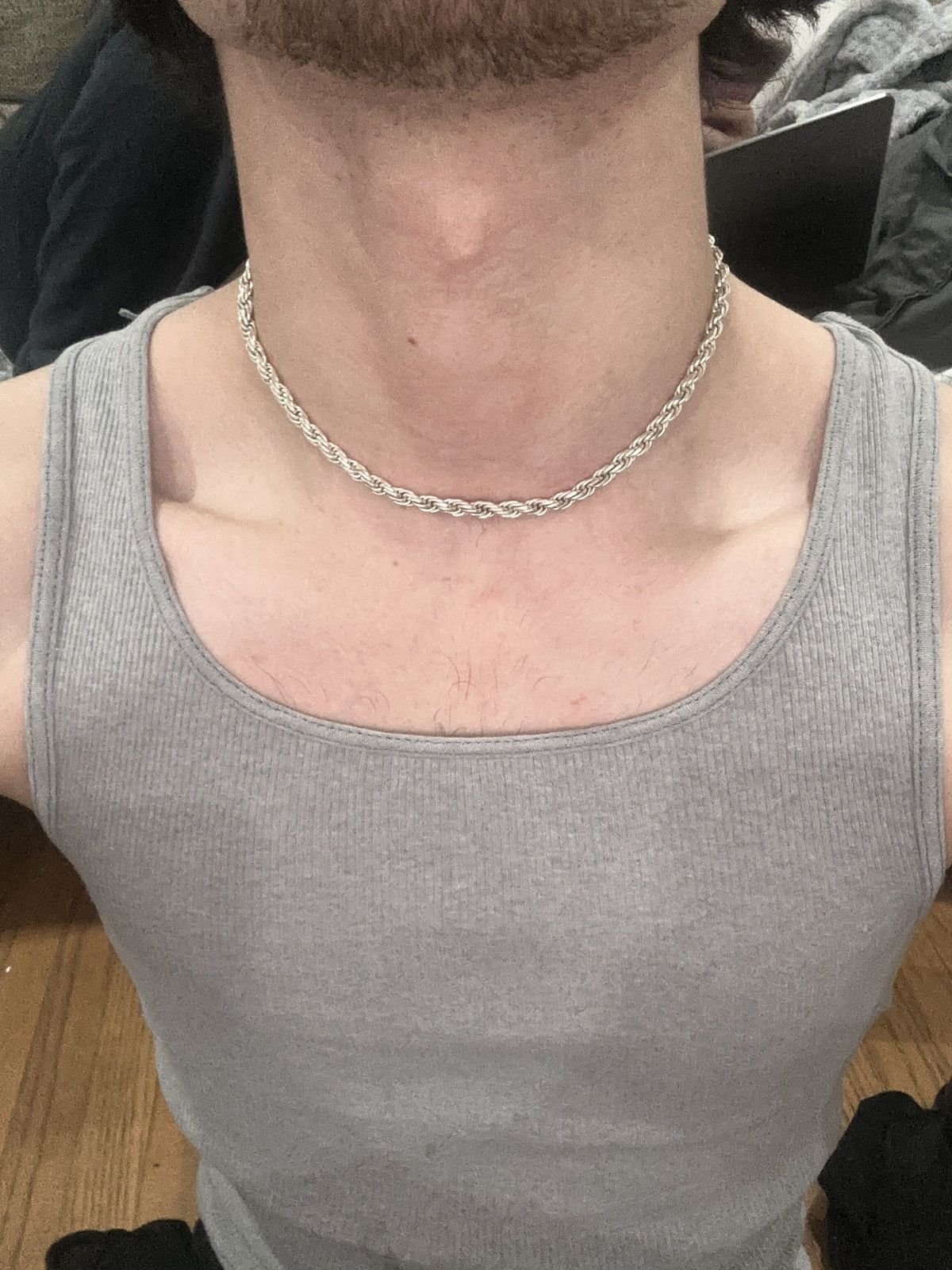 Sterling Silver 925 Braided Chocker Chain Size ONE SIZE - 2 Thumbnail