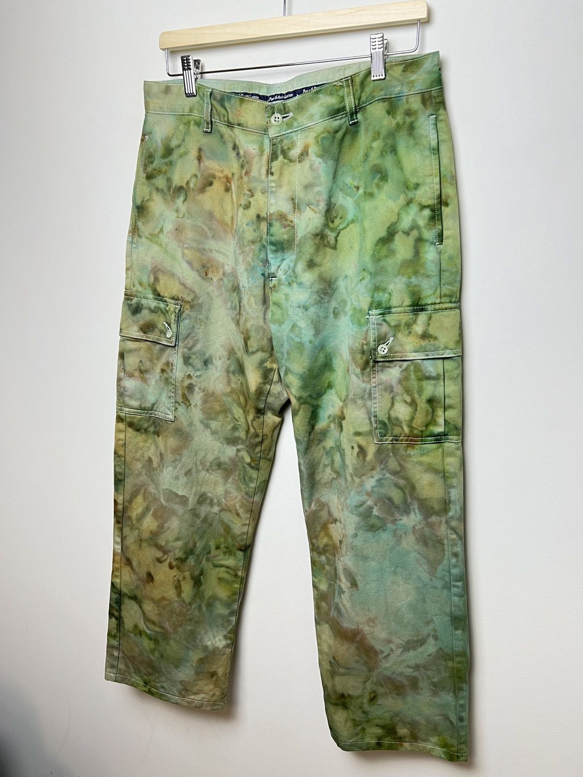 Polo Ralph Lauren ralph lauren tie dye cargo camo multipocket army pants Size US 34 / EU 50 - 2 Thumbnail