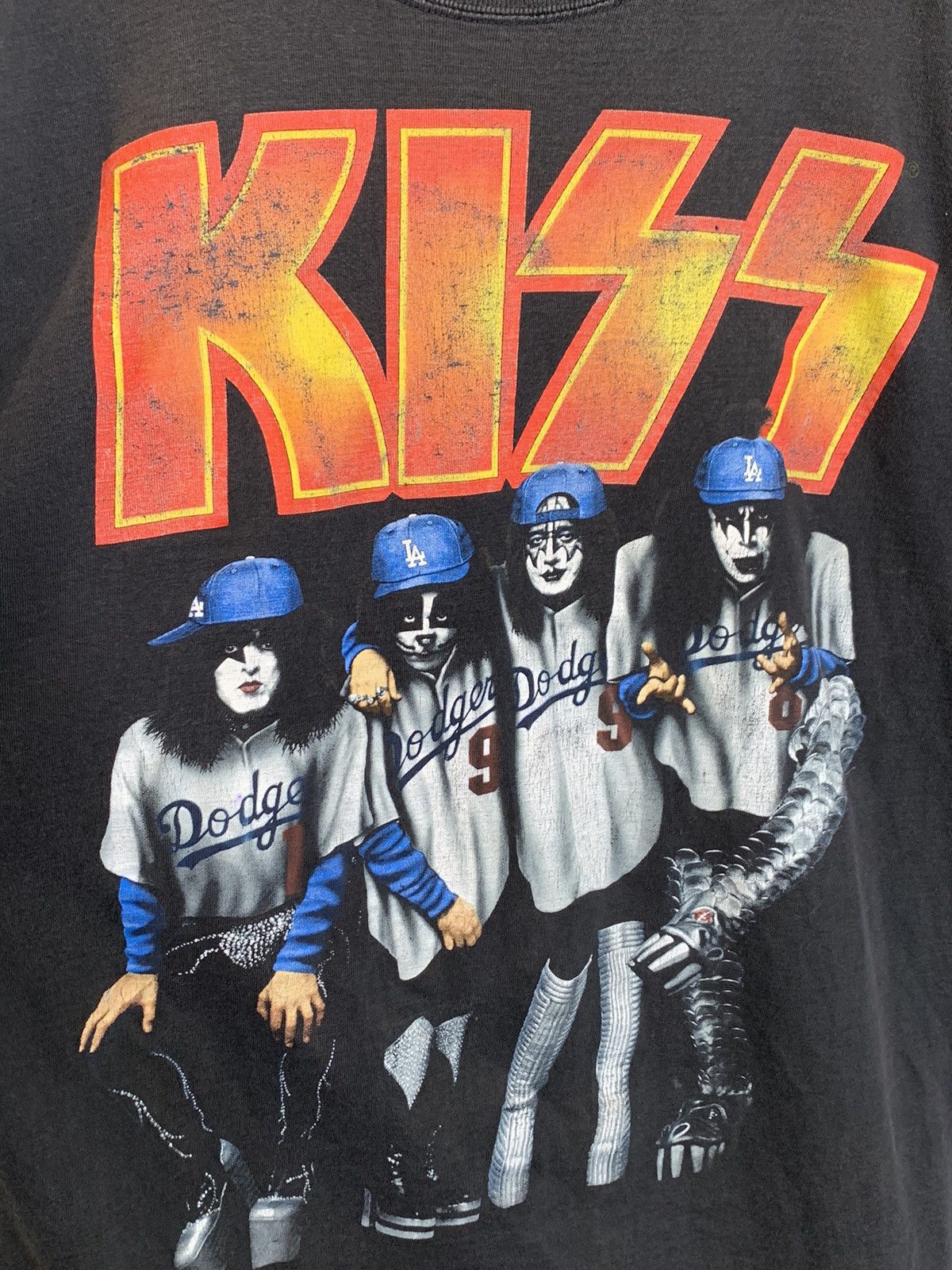 Band Tees *RARE* Vintage 1998 KISS Psycho Circus 3D Dodgers Band Shirt Size US XL / EU 56 / 4 - 3 Thumbnail