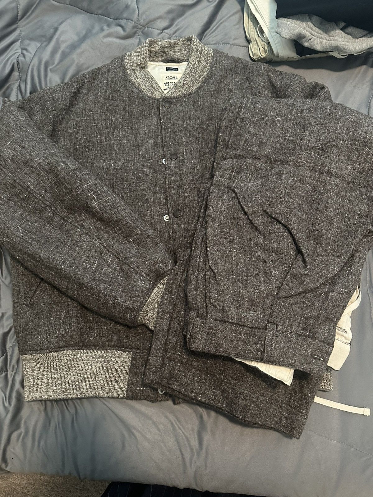 Nanamica Nanamica Wool Linen Stadium Jacket + work pants Size US L / EU 52-54 / 3 - 3 Thumbnail