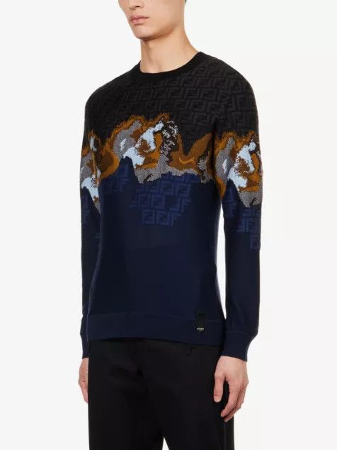 Fendi o1loc1c0824 Jumper in Multicolor Size US XS / EU 42 / 0 - 2 Thumbnail