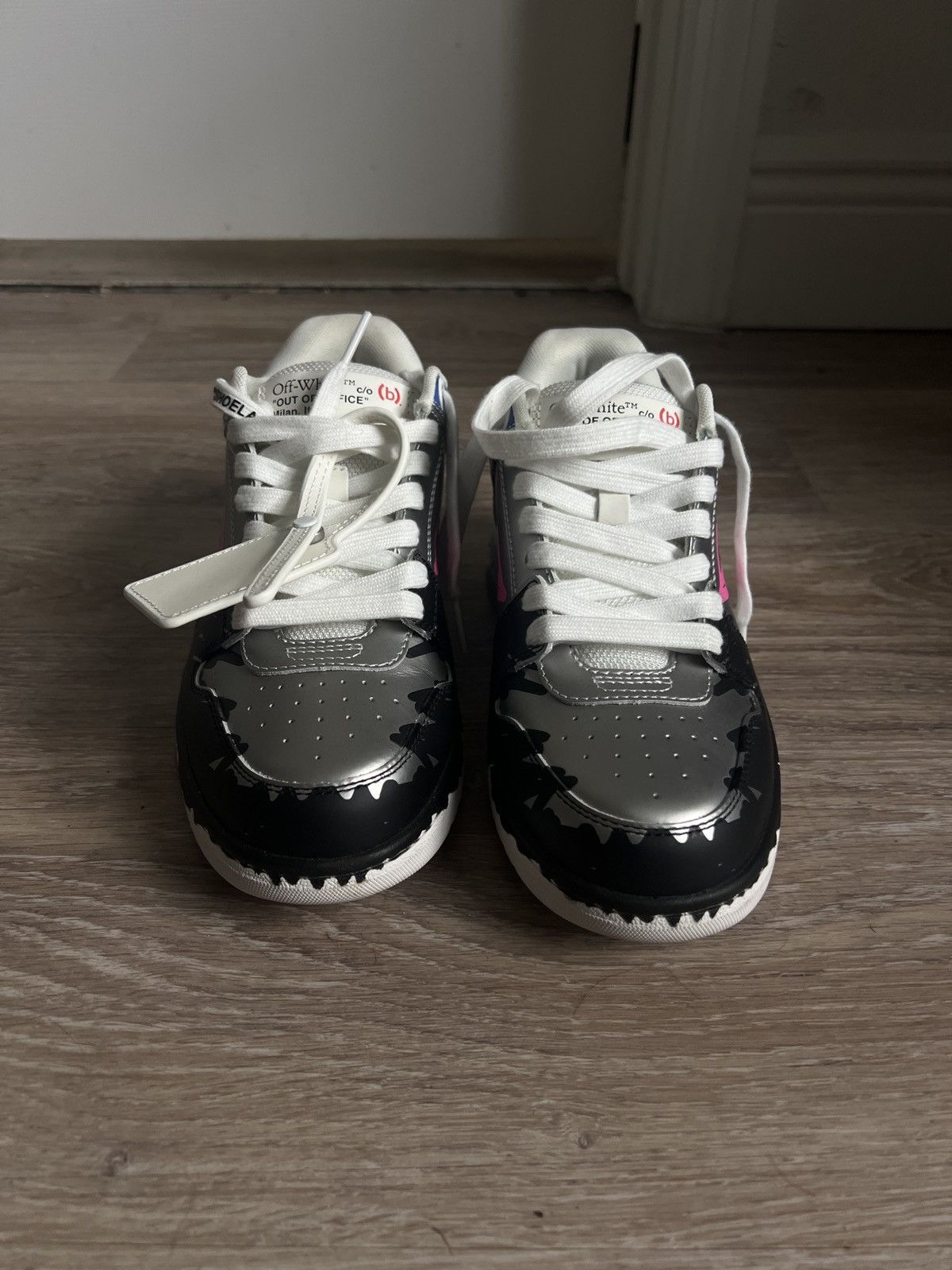 (B).Stroy × Off-White OFF-WHITE Out Of Office "000" Low Tops Size US 7 / IT 37 - 3 Thumbnail