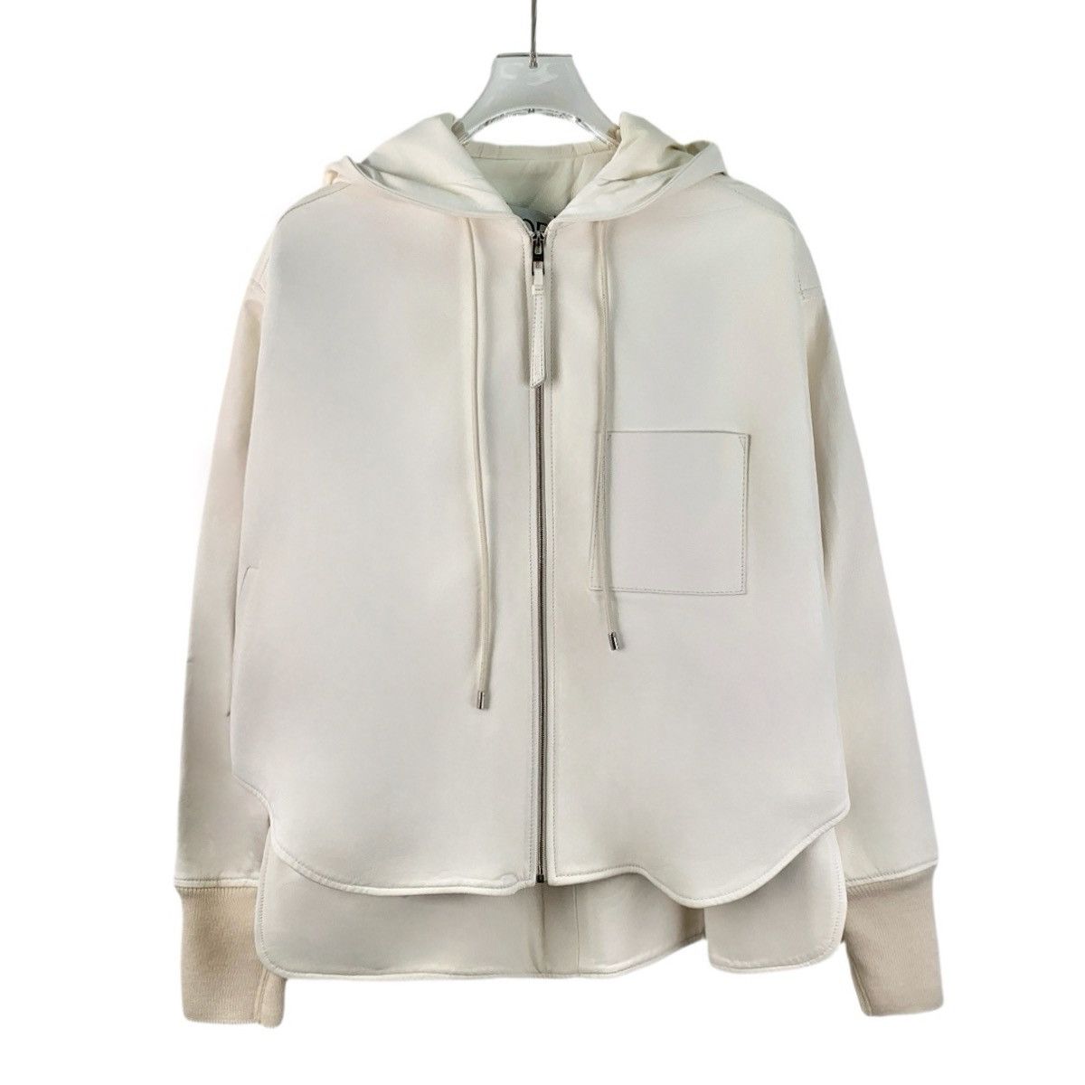 Loewe Loewe Off-white Hooded Zip-up Sweatshirt Jacket K26WX Size XS / US 0-2 / IT 36-38 - 1 Thumbnail
