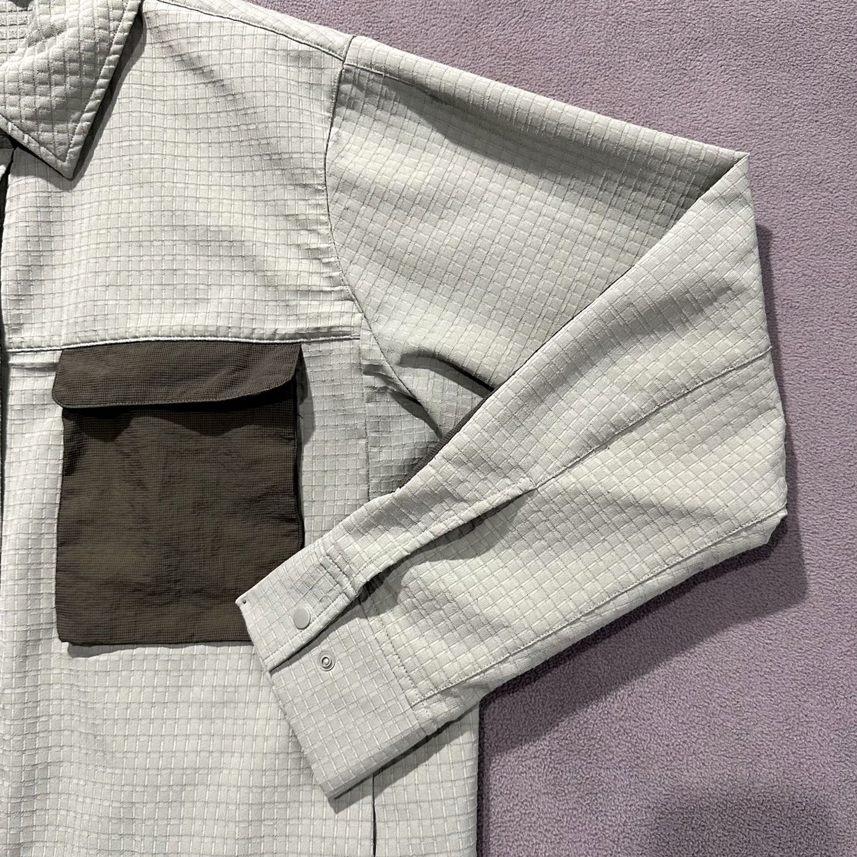 Lululemon Lululemon Overshirt Womens 10 Green Grid Fleece Hiking Snap Up Pockets GUC Size L / US 10 / IT 46 - 4 Thumbnail