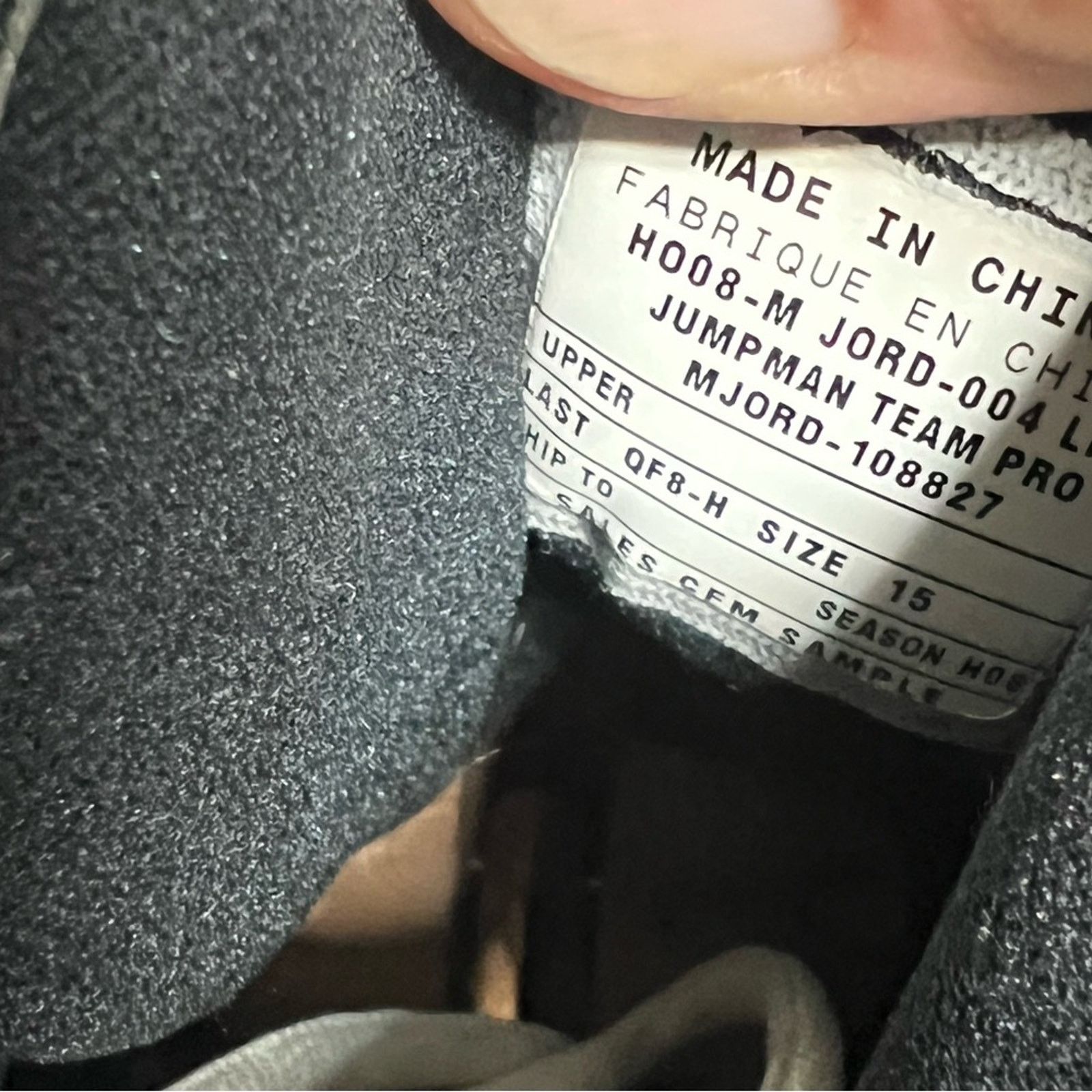 Jordan Brand Jordan Michael Finley PE Game Worn Sample Tim Hardaway AUTO Size US 15 / EU 48 - 10 Thumbnail