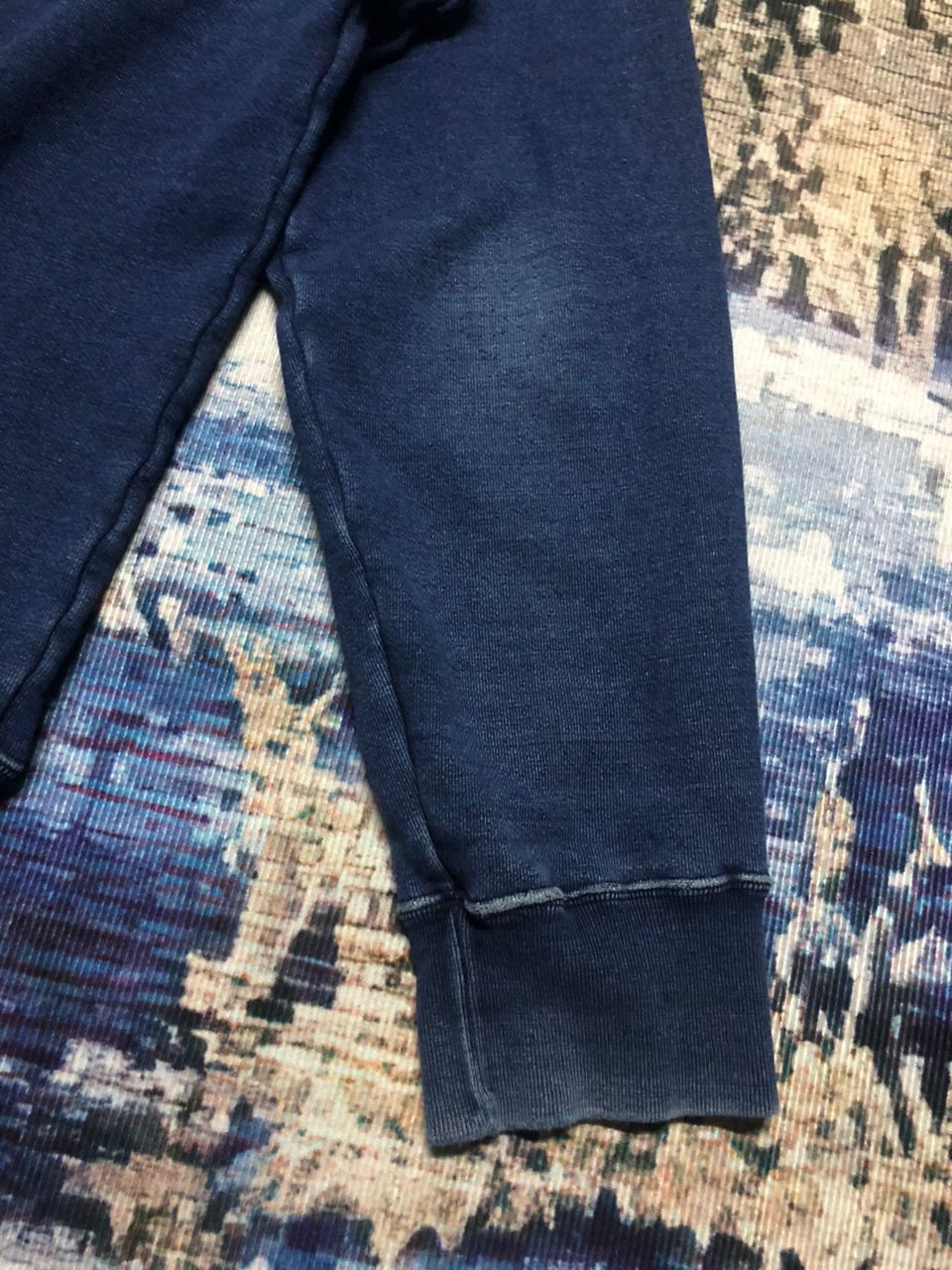 Japanese Brand Vintage 90s Milwork Fishing Camp'97' Indigo Sweatshirt Size US L / EU 52-54 / 3 - 9 Thumbnail