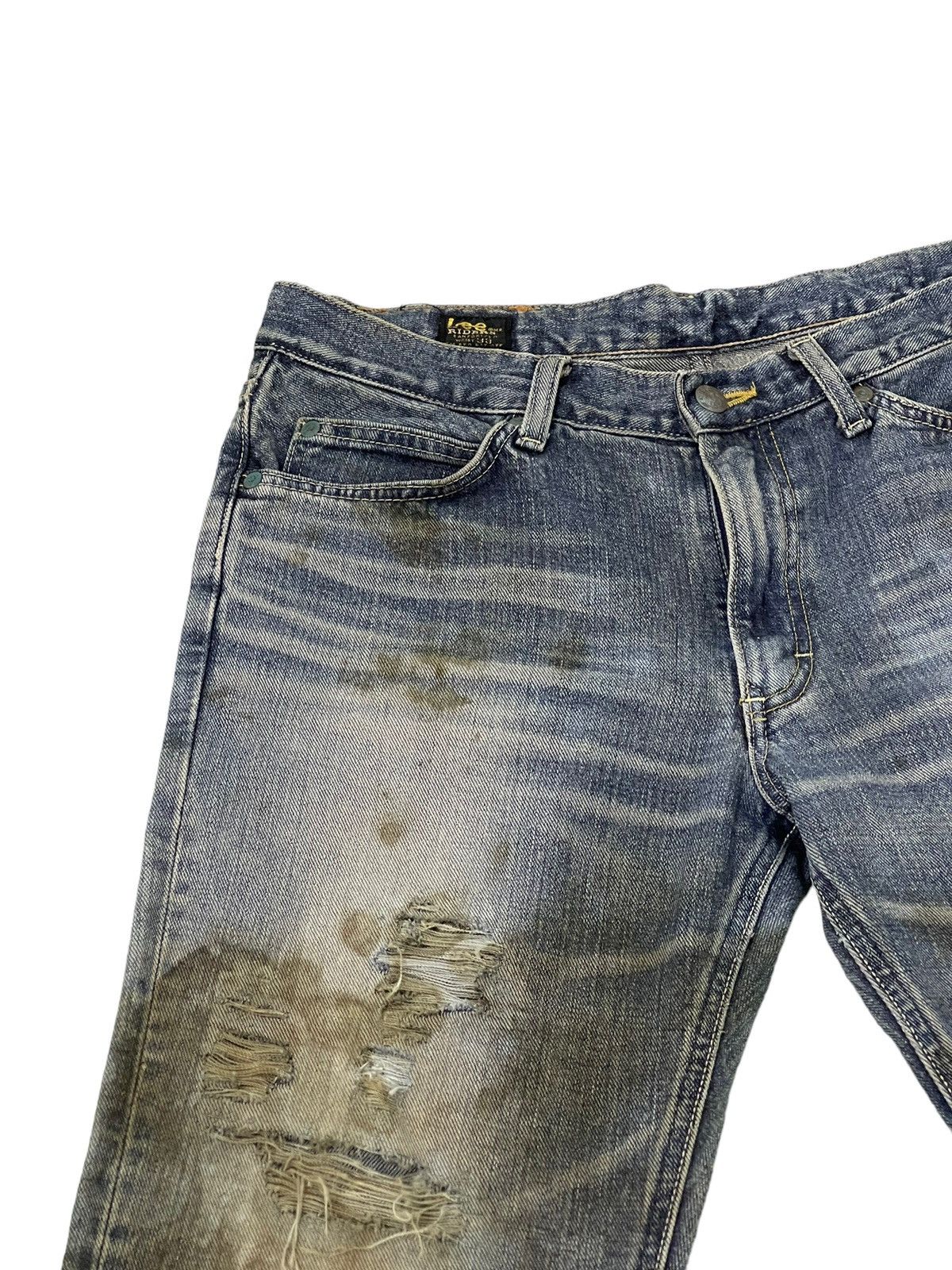 Lee Flare Jeans Lee Japan Dirty Distress Boot Cut 7🟦8 Size US 33 - 9 Thumbnail