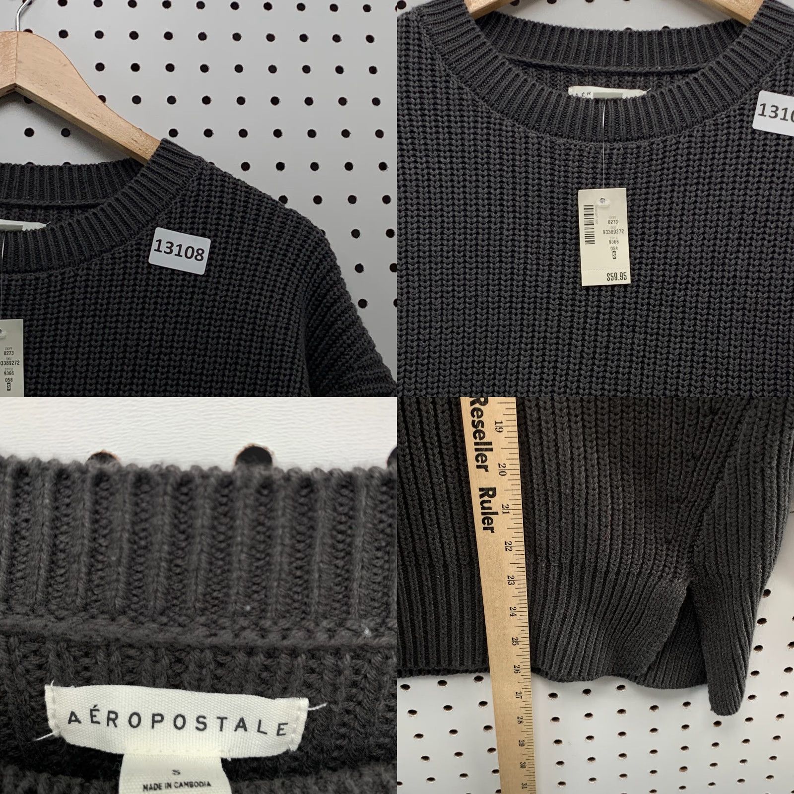 Aeropostale AEROPOSTALE Women Shirt Adult Small Gray Long Sleeve Pullover 90s Casual Knit Tee Mens? Wait. Size S / US 4 / IT 40 - 8 Thumbnail