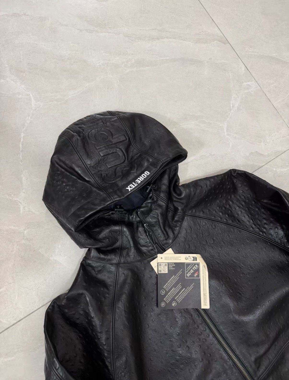 Supreme Supreme SS26 WEEK 6 GORE-TEX Ostrich Leather Jacket J34 Size US M / EU 48-50 / 2 - 2 Thumbnail