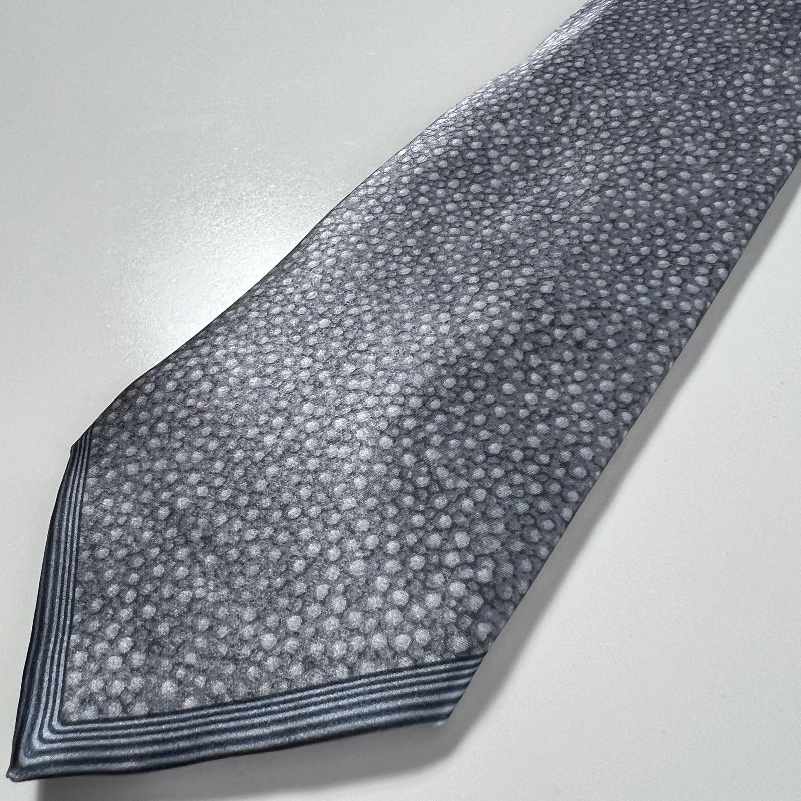 Gianfranco Ferre Gianfranco Ferre Men's Made In Italy Gray 100% Silk Necktie Size ONE SIZE - 6 Thumbnail