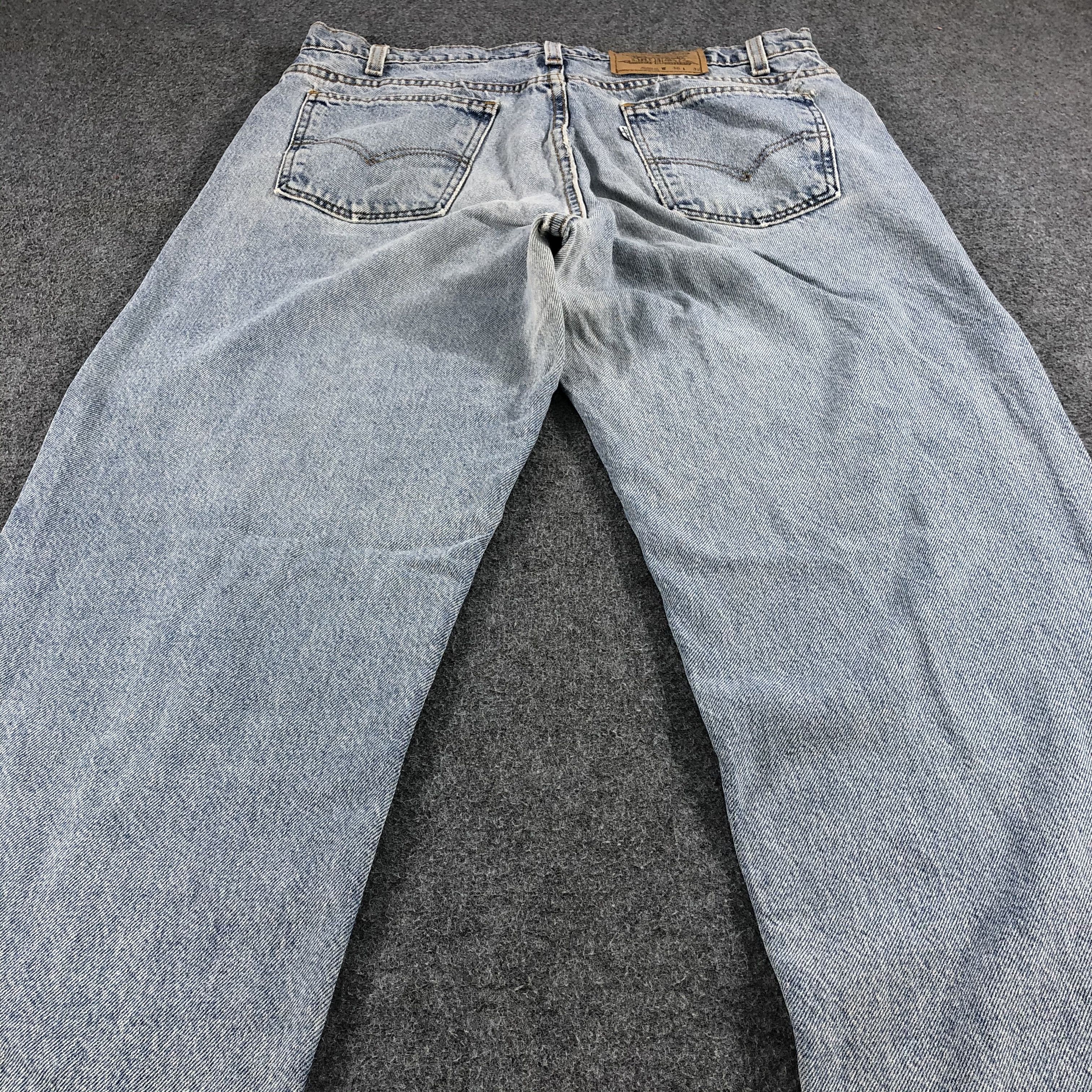 Levi's Vintage 90s Light Wash Levis Jeans-J1233 Size US 35 - 3 Thumbnail