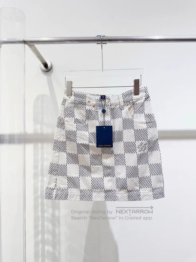 Louis Vuitton Louis Vuitton Checkerboard half skirt Size 33" - 1 Thumbnail