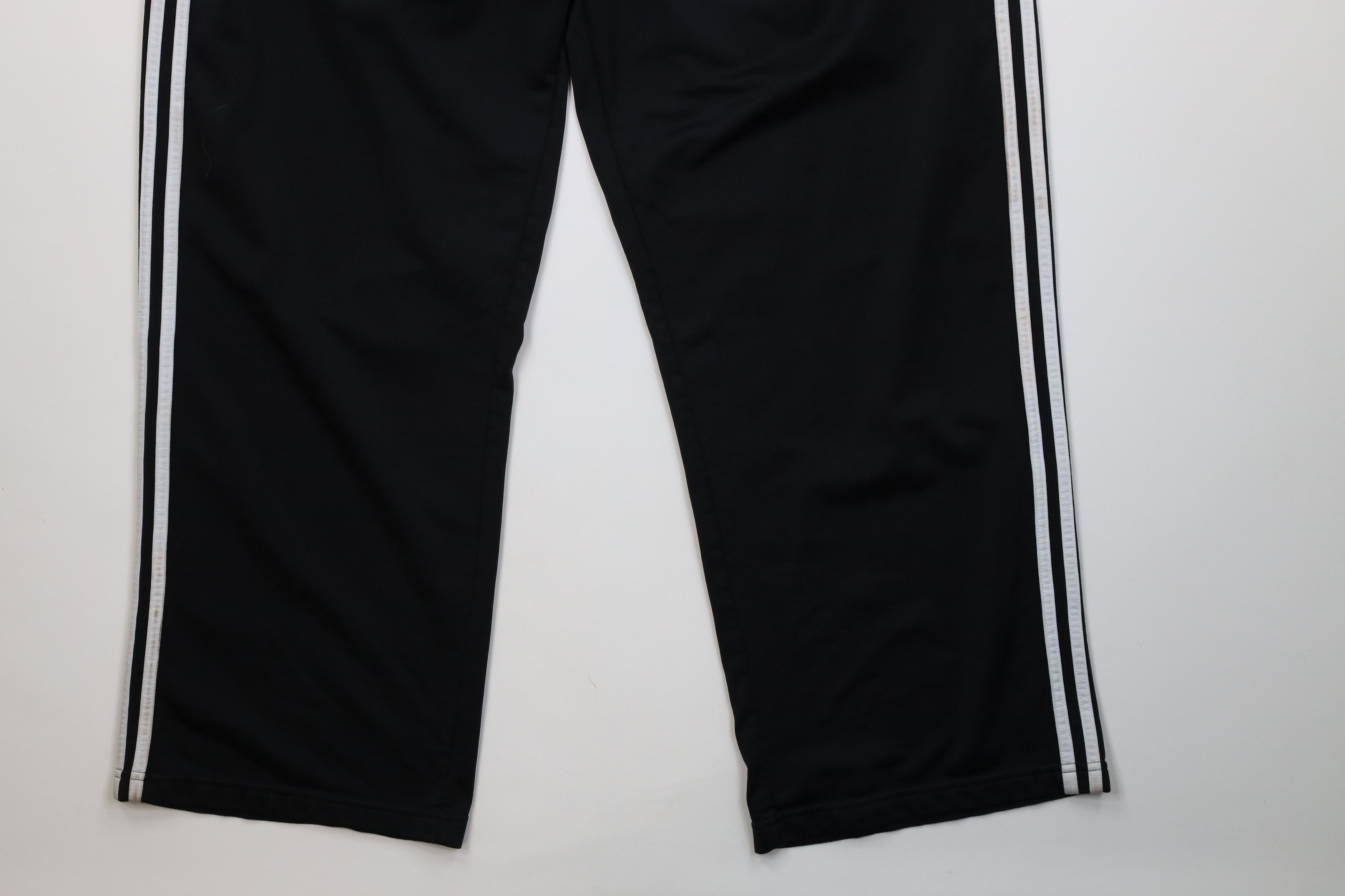 Adidas Vintage Y2K Adidas Striped Wide Leg Sweatpants Pants Black Size US 40 / EU 56 - 5 Thumbnail