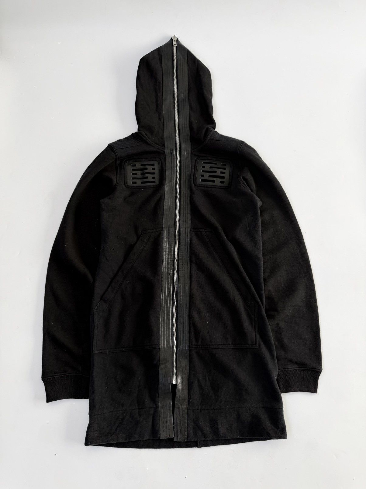Rick Owens Rick Owens SS14 Vicious Leather- Trim Gimp Hoodie Size US S / EU 44-46 / 1 - 1 Thumbnail